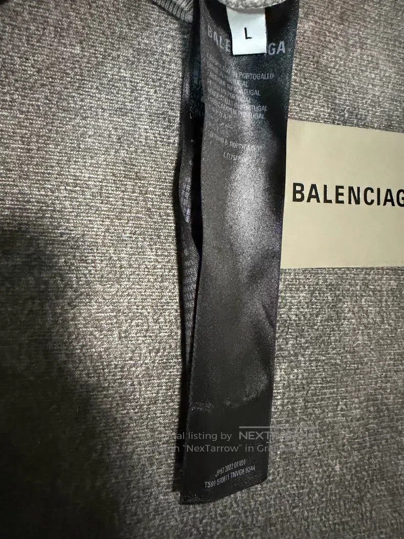 Balenciaga Balenciaga Embroidered Logo Long Sleeve Hooded Sweatshirt Size US L / EU 52-54 / 3 - 4 Thumbnail