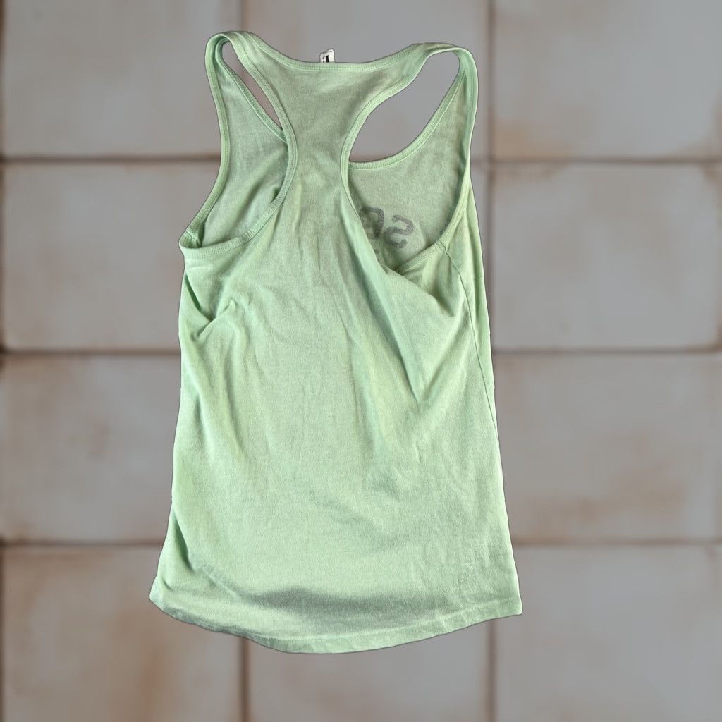 Next Level Next Level Tank Women M Green Ideal T Workout Gym Athletic Breathable Lightweight Short Sleeve Tank Top (No, has no short sleeves) Size M / US 6-8 / IT 42-44 - 1 Thumbnail