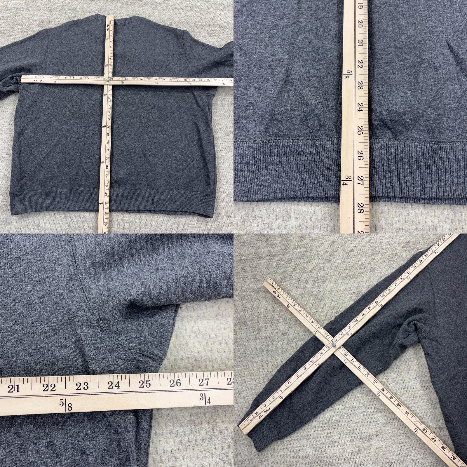 Nike VINTAGE Nike Sweatshirt Men XL Gray Crewneck Sneaker Swoosh 00s Heather All Seasons Pullover Pockets Size US XL / EU 56 / 4 - 8 Thumbnail