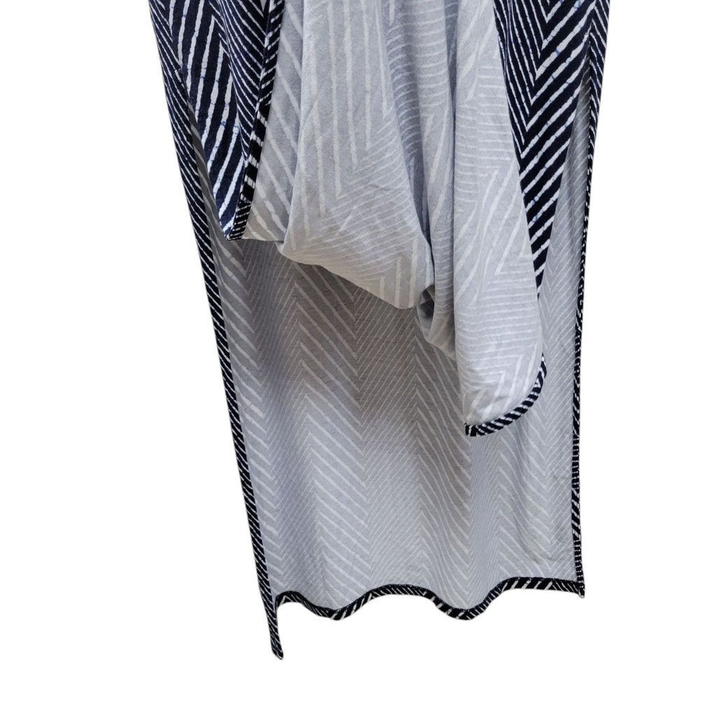 Michael Kors Michael Kors Women's Short Sleeves Blue Stripes Side Slit Size XS / US 0-2 / IT 36-38 - 7 Thumbnail