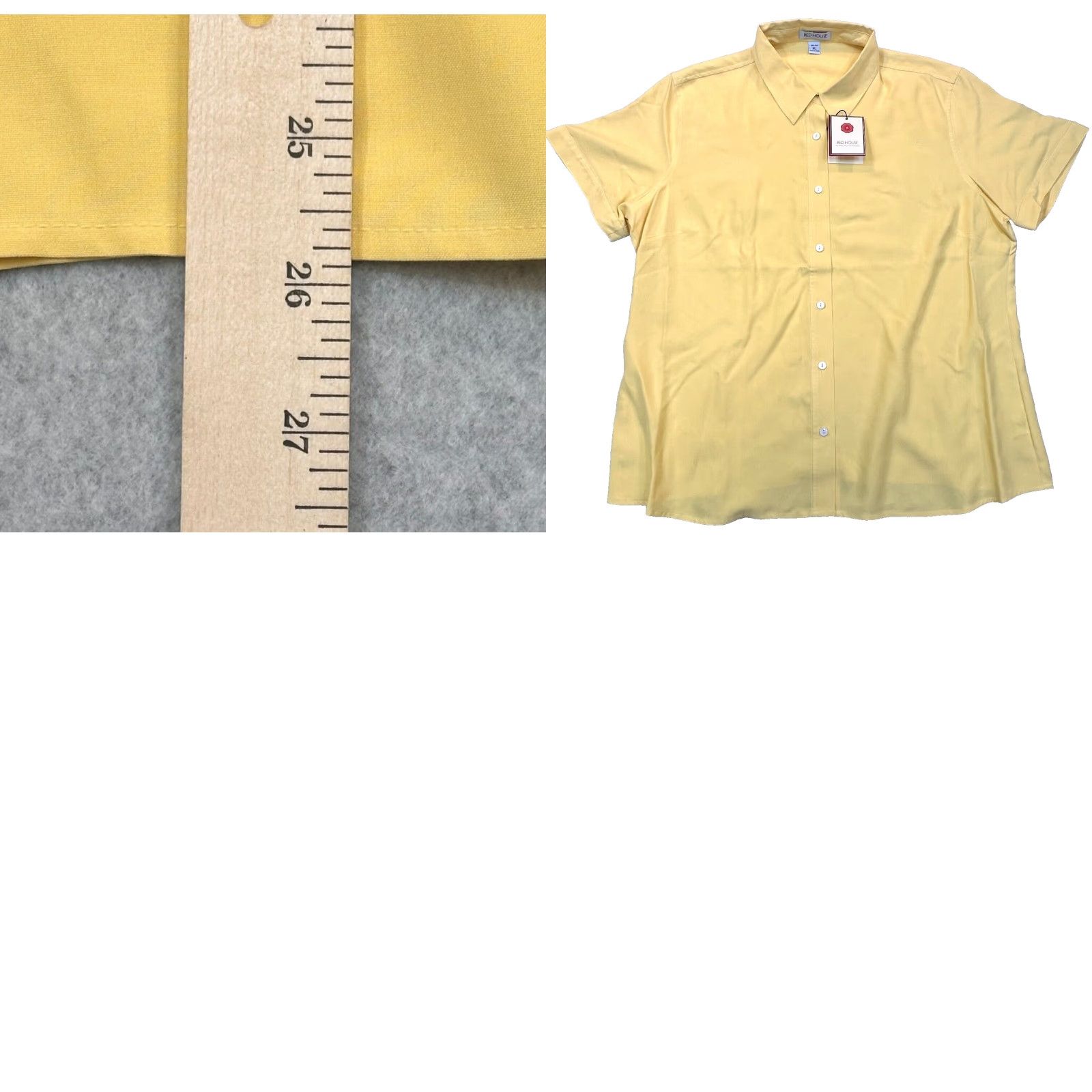 Vintage Red House Winery Plantation 100% Silk Men’s XL Polo Short Sleeve Button Up NWT Yellow Wine Casual Shirt Shirts Size US XL / EU 56 / 4 - 8 Thumbnail