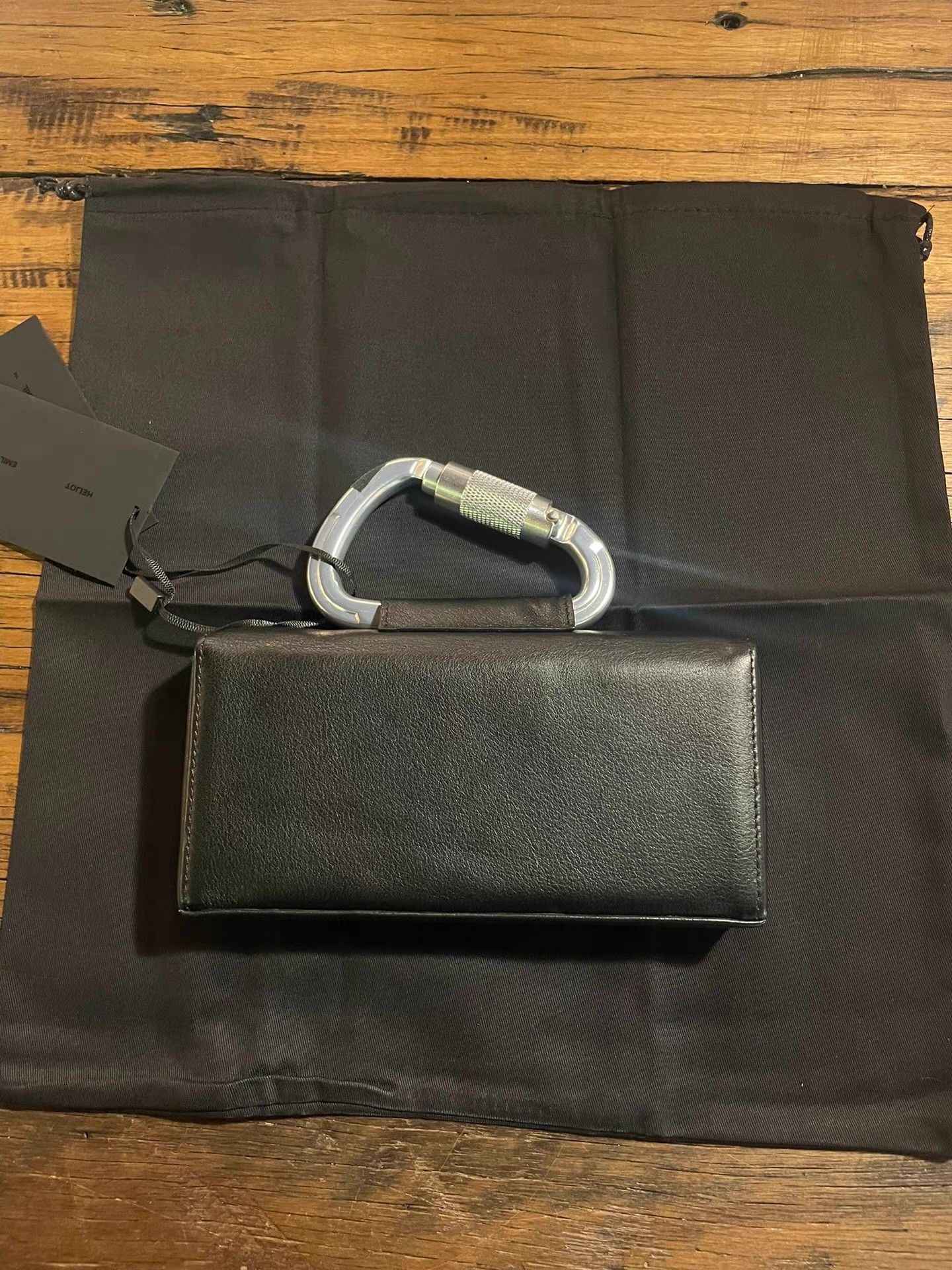 Heliot Emil Heliot Emil 21SS Black Carabiner Functional Clutch Bag Ｑ25 Size ONE SIZE - 2 Thumbnail