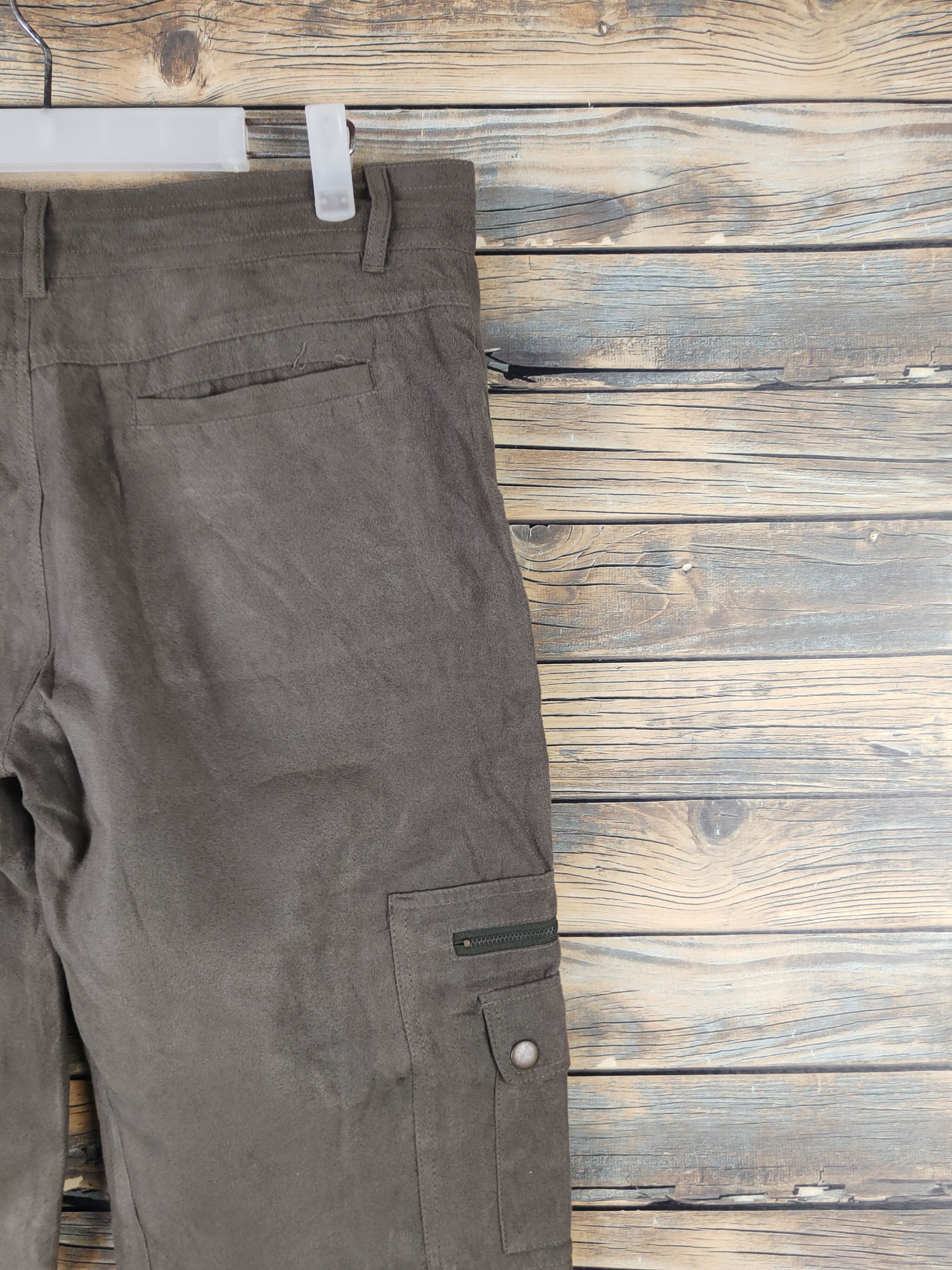 Japanese Brand DL Paleo Brown Multipocket Cargo Pants #2445 Size 31" - 10 Thumbnail