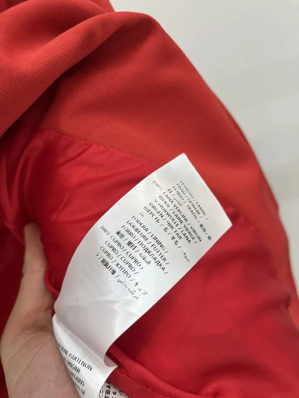 Alexander McQueen Alexander McQueen Single Button Red Wool Blazer Size XL / US 12-14 / IT 48-50 - 6 Thumbnail