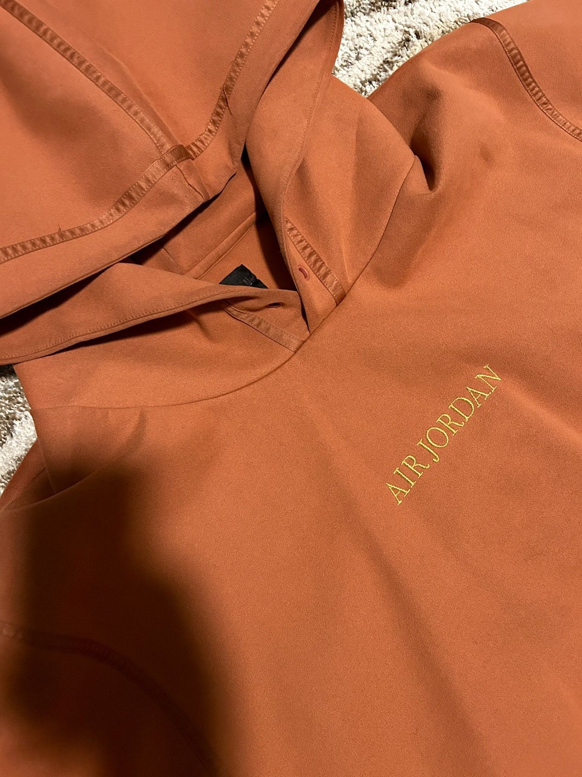 Jordan Brand Air Jordan Remastered Fleece Pull Over Hoodie Orange Size US XXL / EU 58 / 5 - 3 Thumbnail