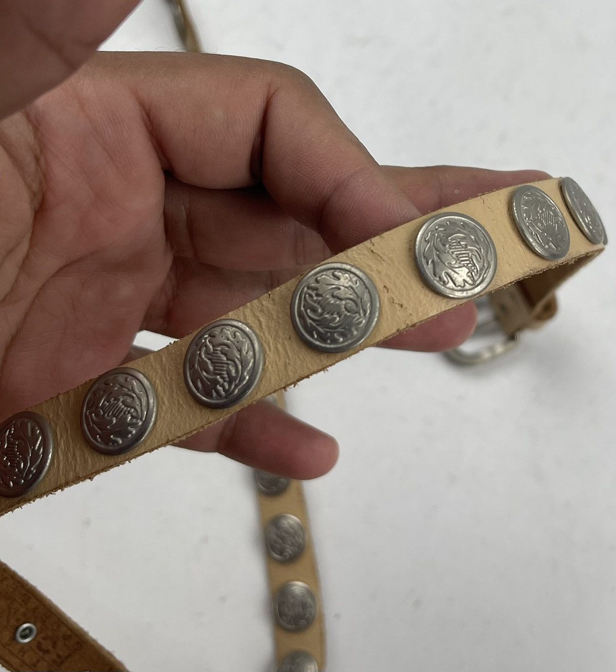 Japanese Brand × Seditionaries rare tiny studded belt tc36 Size 34 - 11 Thumbnail