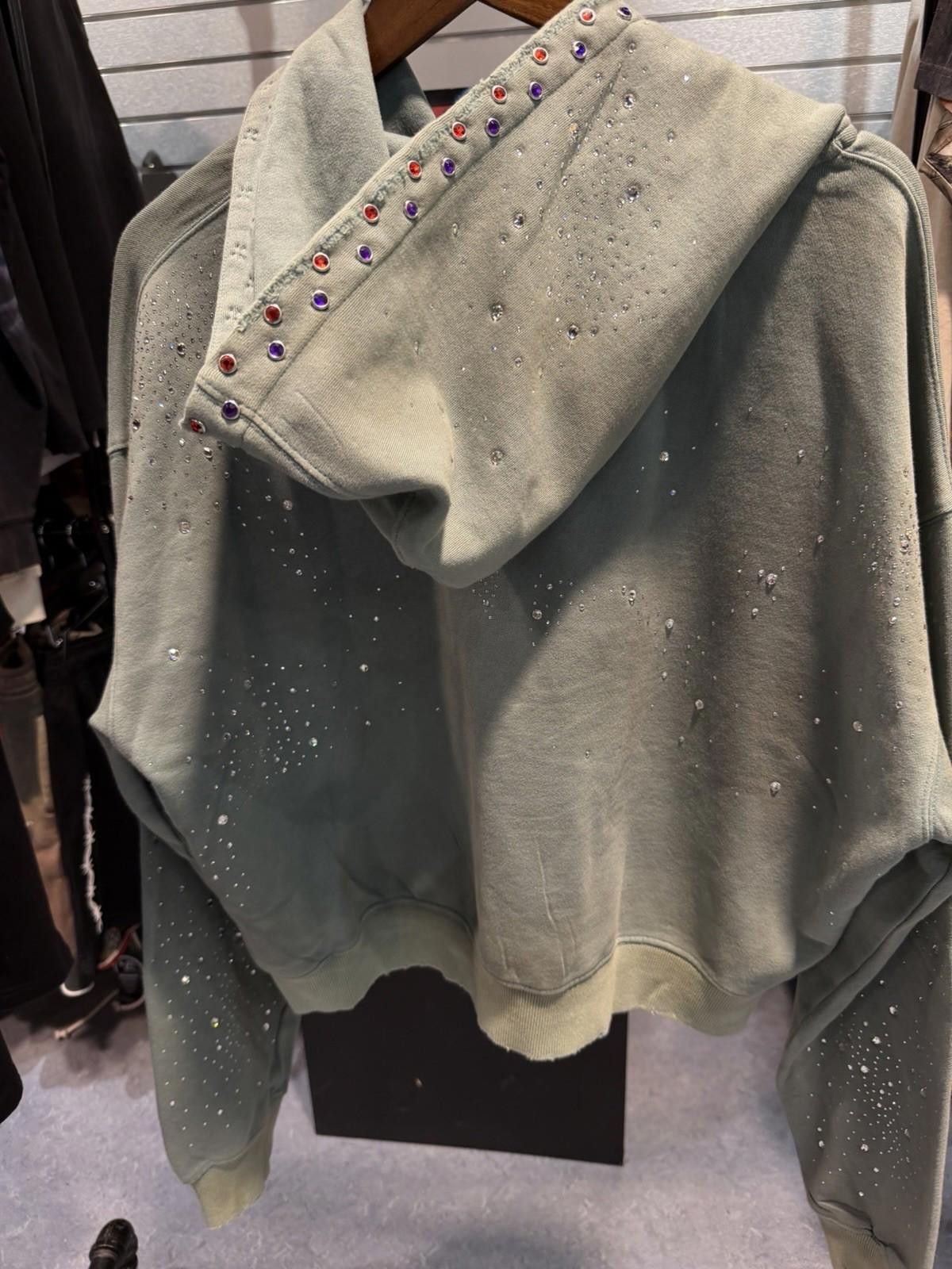 Vale M - Vale Zip Up Green Stone Studded Hoodie Authentic Valley Size US M / EU 48-50 / 2 - 9 Thumbnail