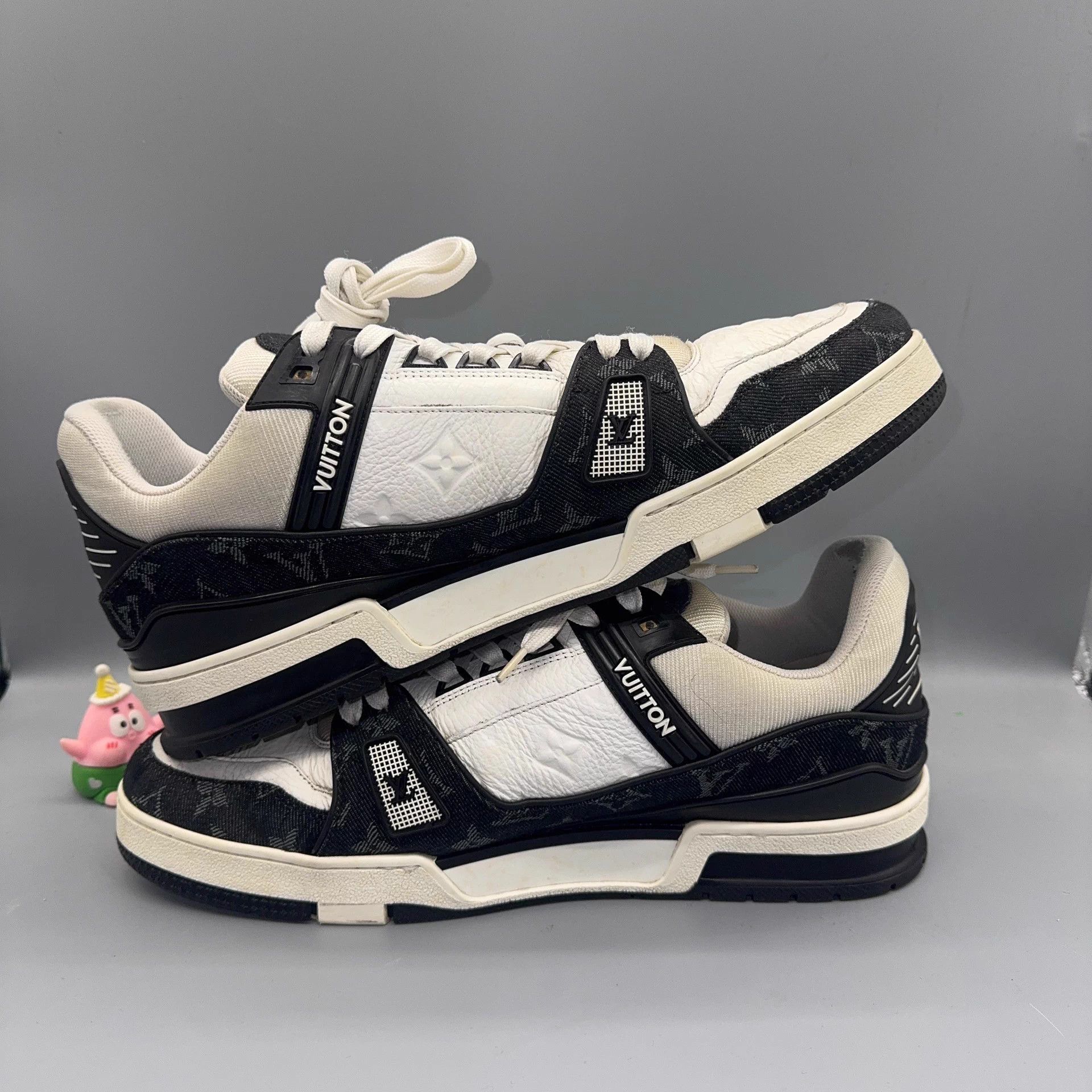 Louis Vuitton LOUIS VUITTON Trainer Panda White Black 44 Size US 11 / EU 44 - 6 Thumbnail