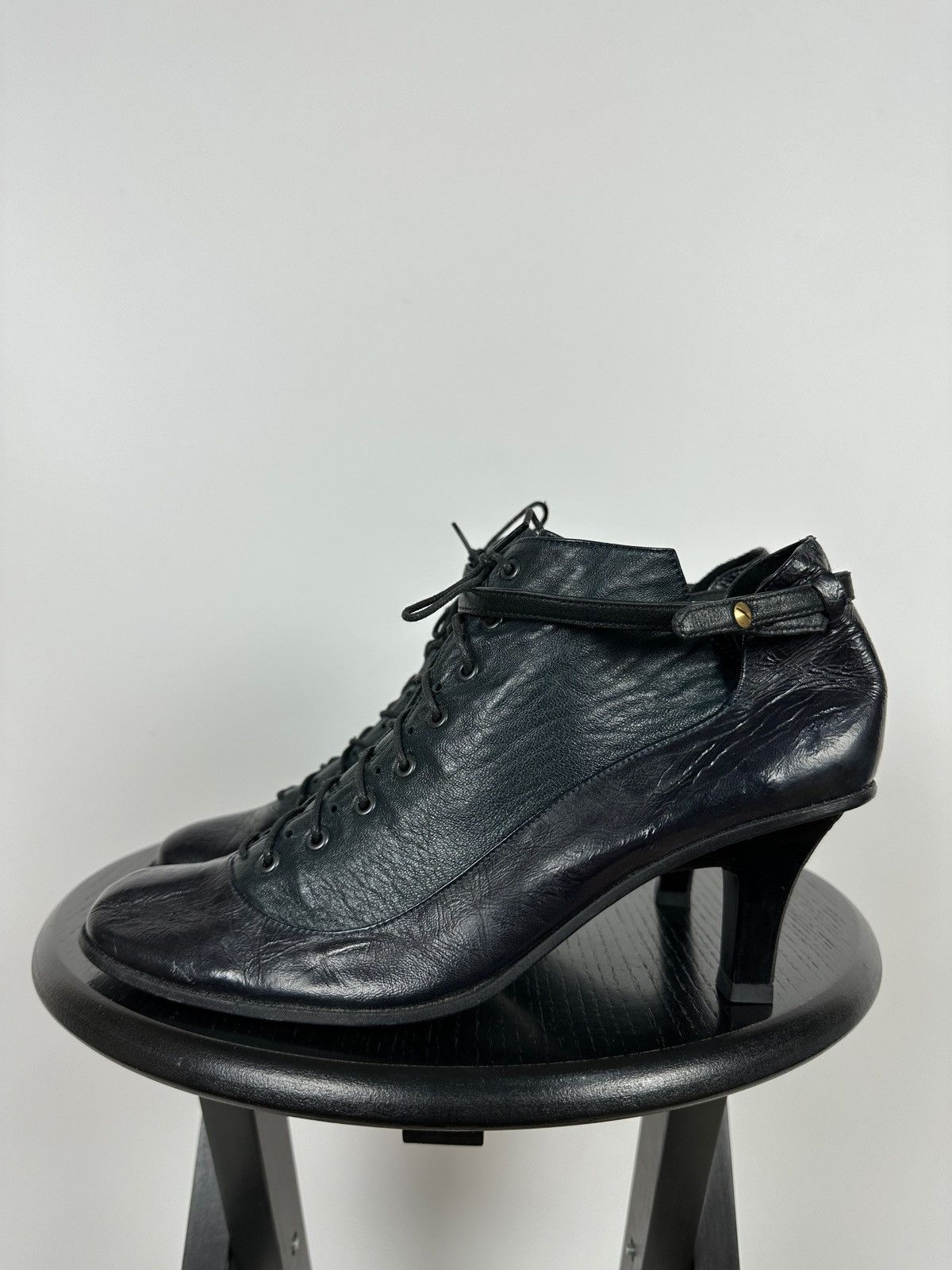Marithe + Francois Girbaud Vintage Marithe Francois Girbaud Lace Up Ankle Boots Size US 10 / IT 40 - 2 Thumbnail