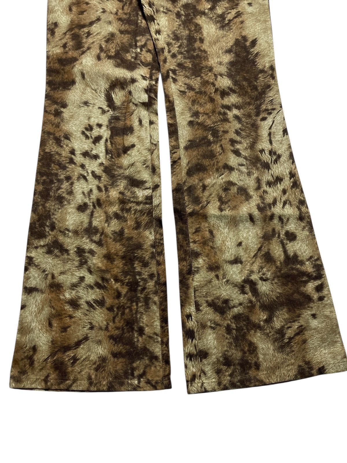 Tornado Mart 2000’s Grace Continental - Leopard Print Flared Pants Size US 29 - 2 Thumbnail