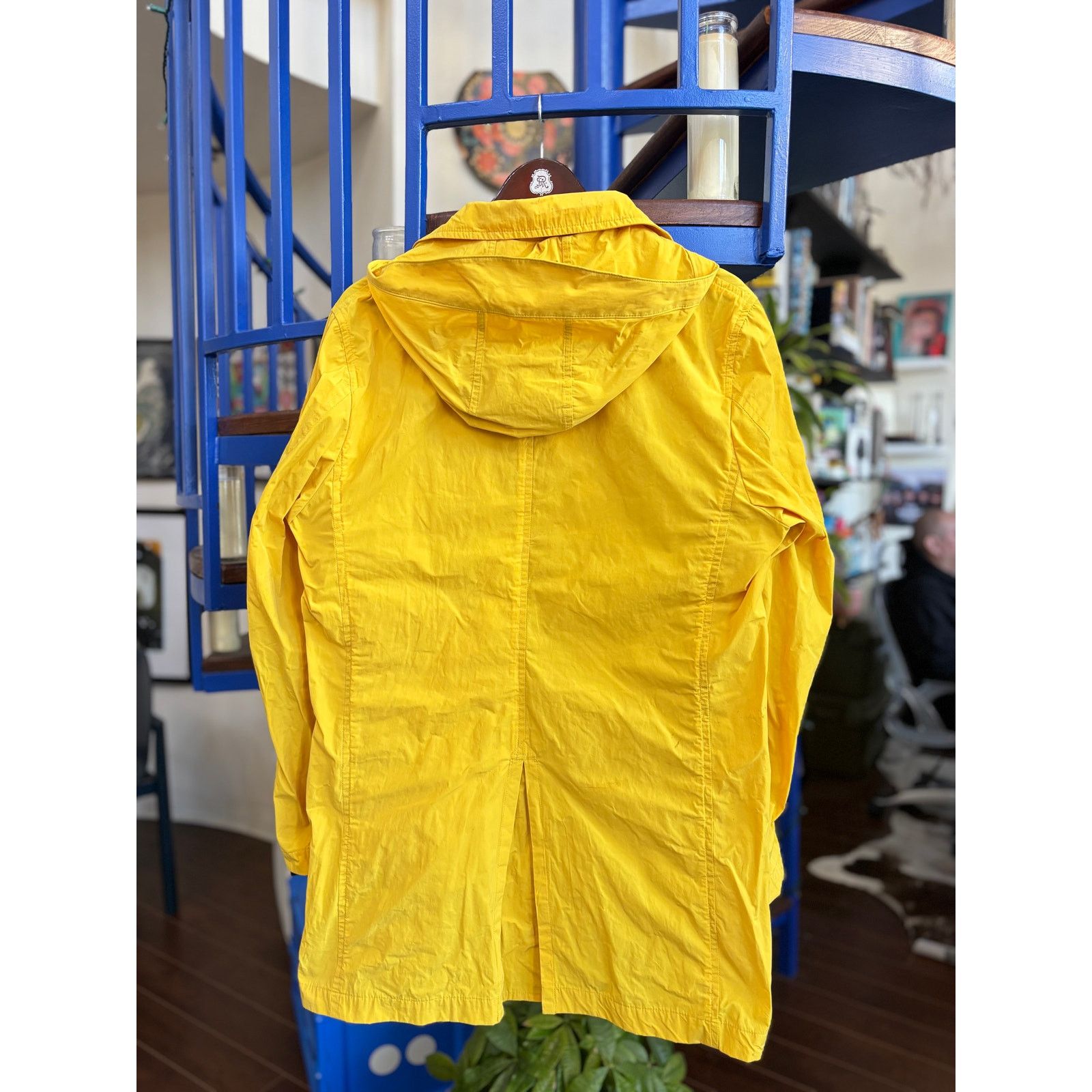 RAGEBLUE RageBlue Japan Yellow Hooded Raincoat Jacket Size L Size US L / EU 52-54 / 3 - 2 Thumbnail