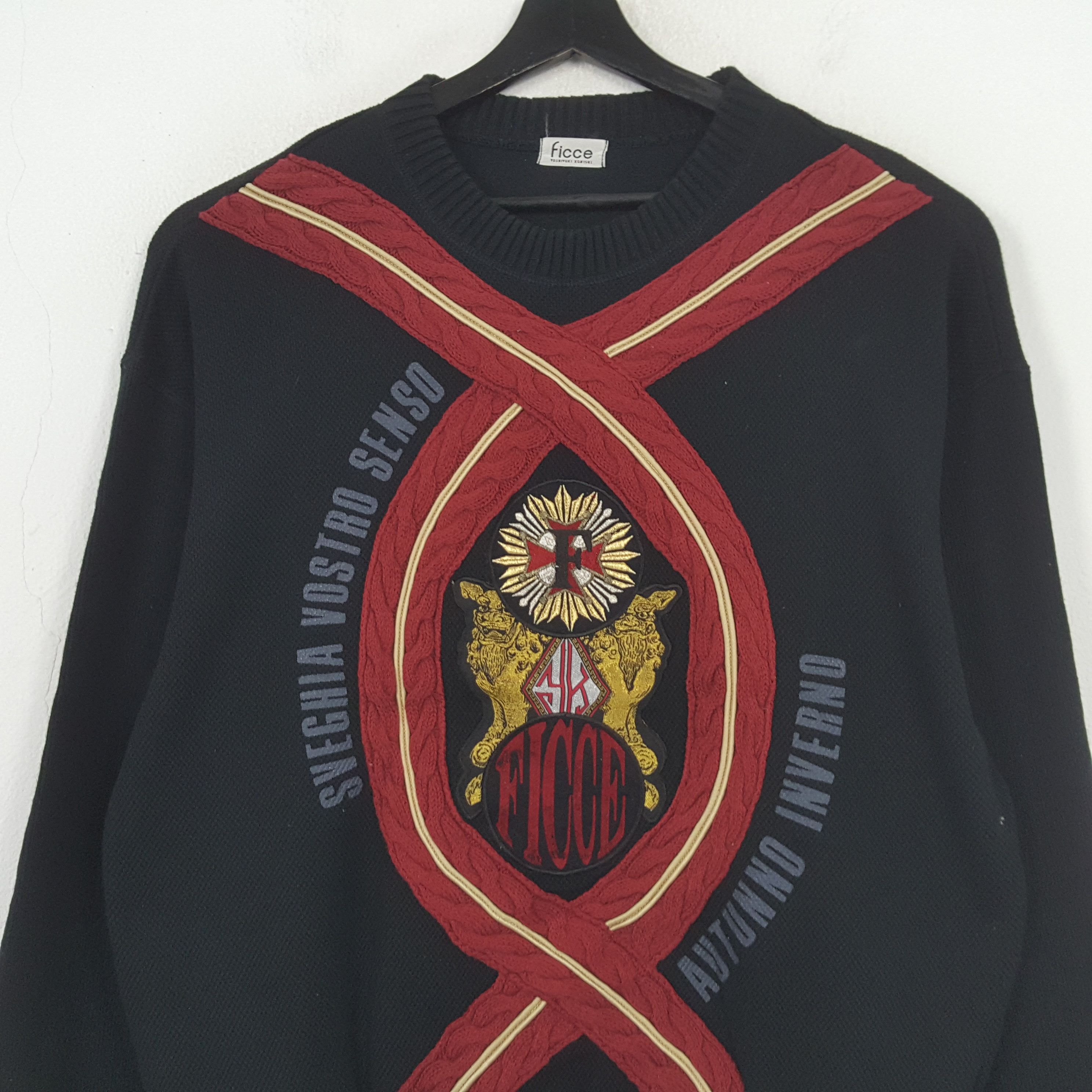 Vintage Ficce Yoshiyuki Konishi Streetwear Style Sweatshirt RR8 Size US XXL / EU 58 / 5 - 2 Thumbnail