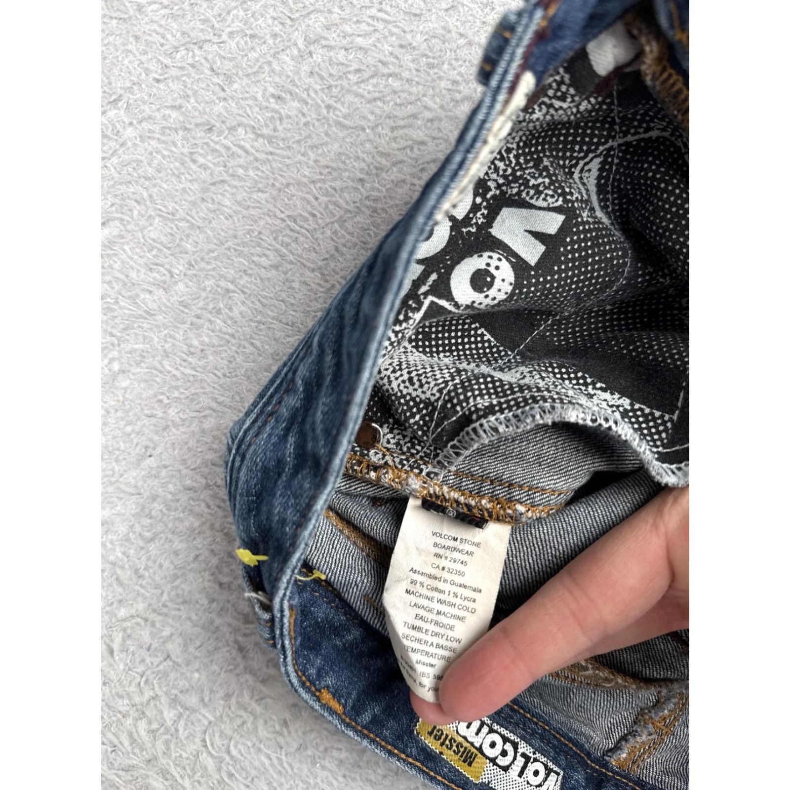 Volcom Volcom Jeans Women 28x32 Blue Misster Bootcut Denim Stretch Button Fly Jeans Women Size 28" / US 6 / IT 42 - 7 Thumbnail