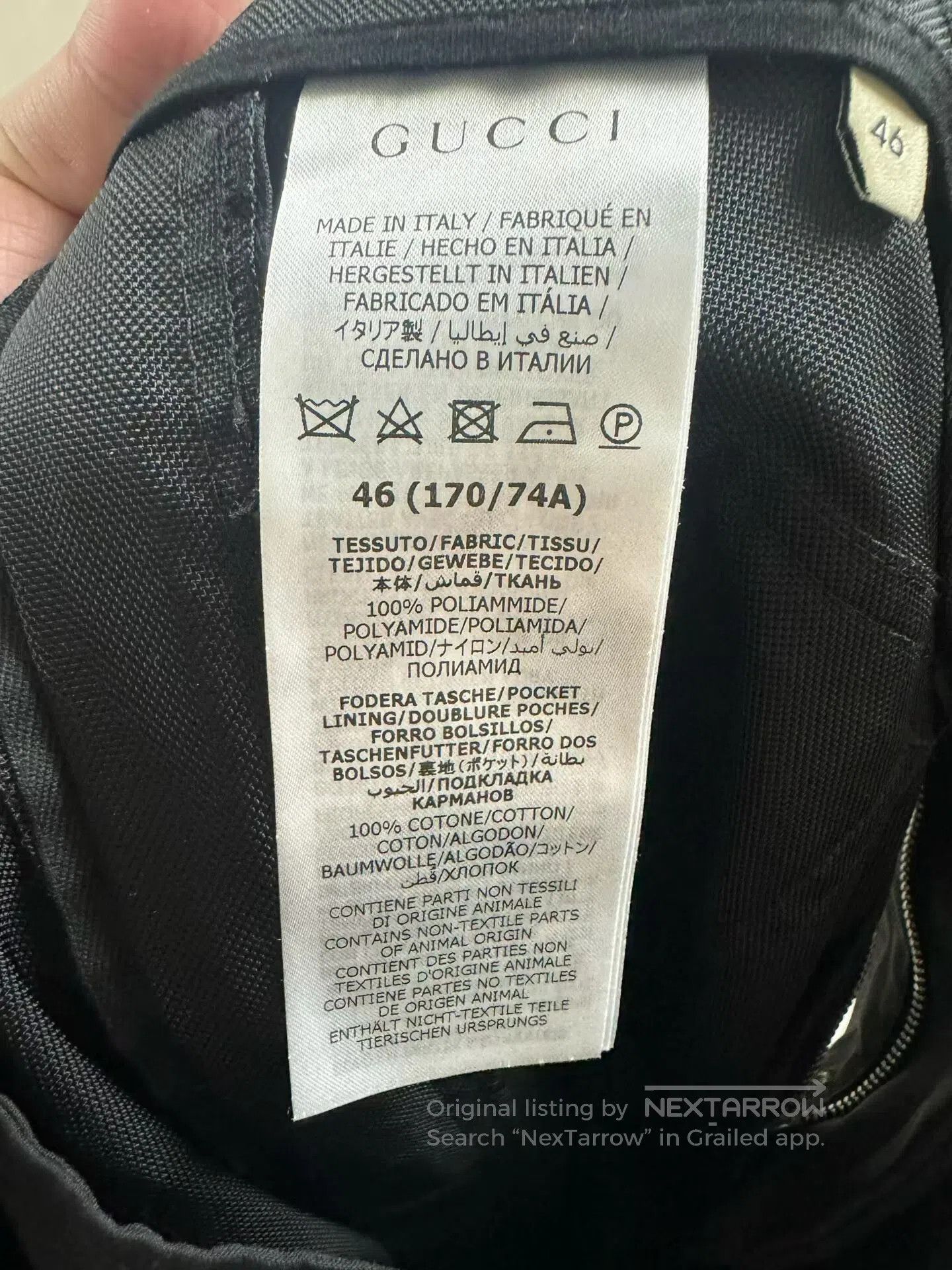 Gucci Gucci Black Side Zip Trousers. Size US 30 / EU 46 - 3 Thumbnail