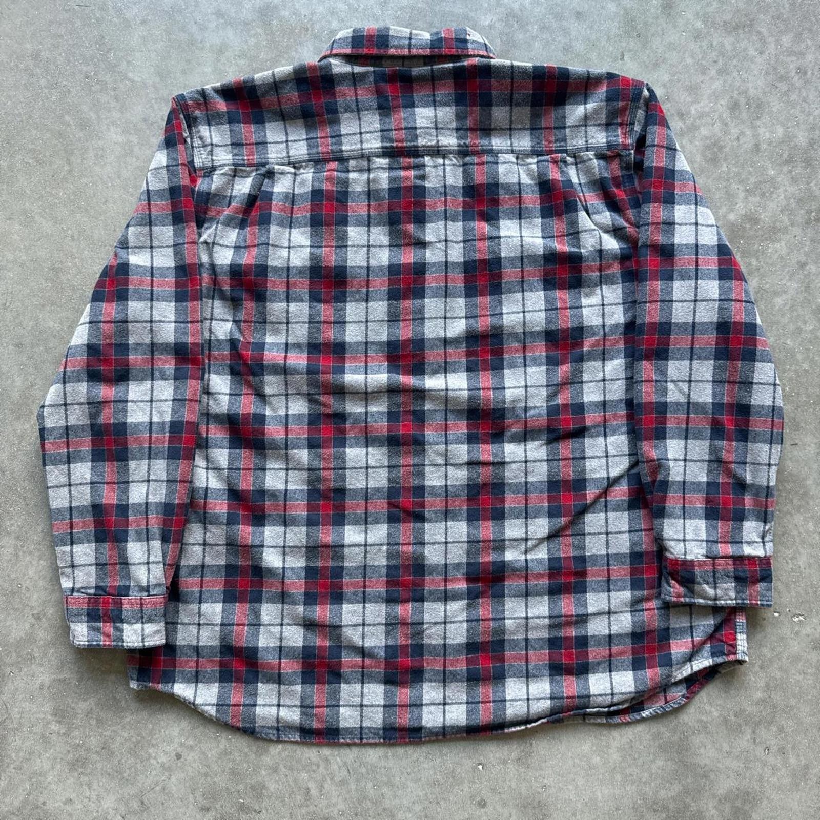 Carhartt Carhartt Vintage Red & Blue Plaid Flannel Shirt Size US XXL / EU 58 / 5 - 2 Thumbnail