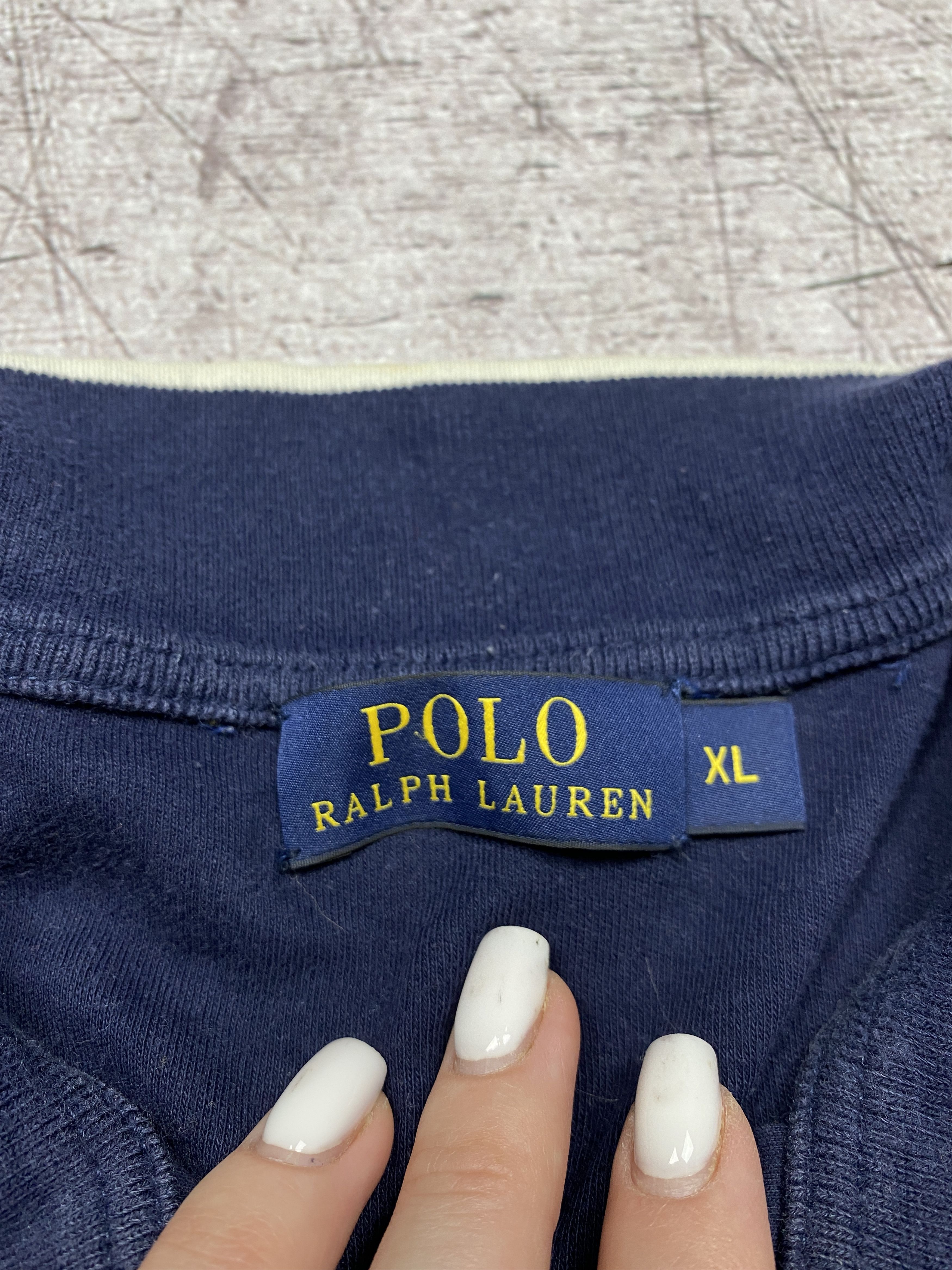 Polo Ralph Lauren × Ralph Lauren Polo Ralph Lauren Vintage 1/4 Zip Knit Sweater Size US XL / EU 56 / 4 - 4 Thumbnail
