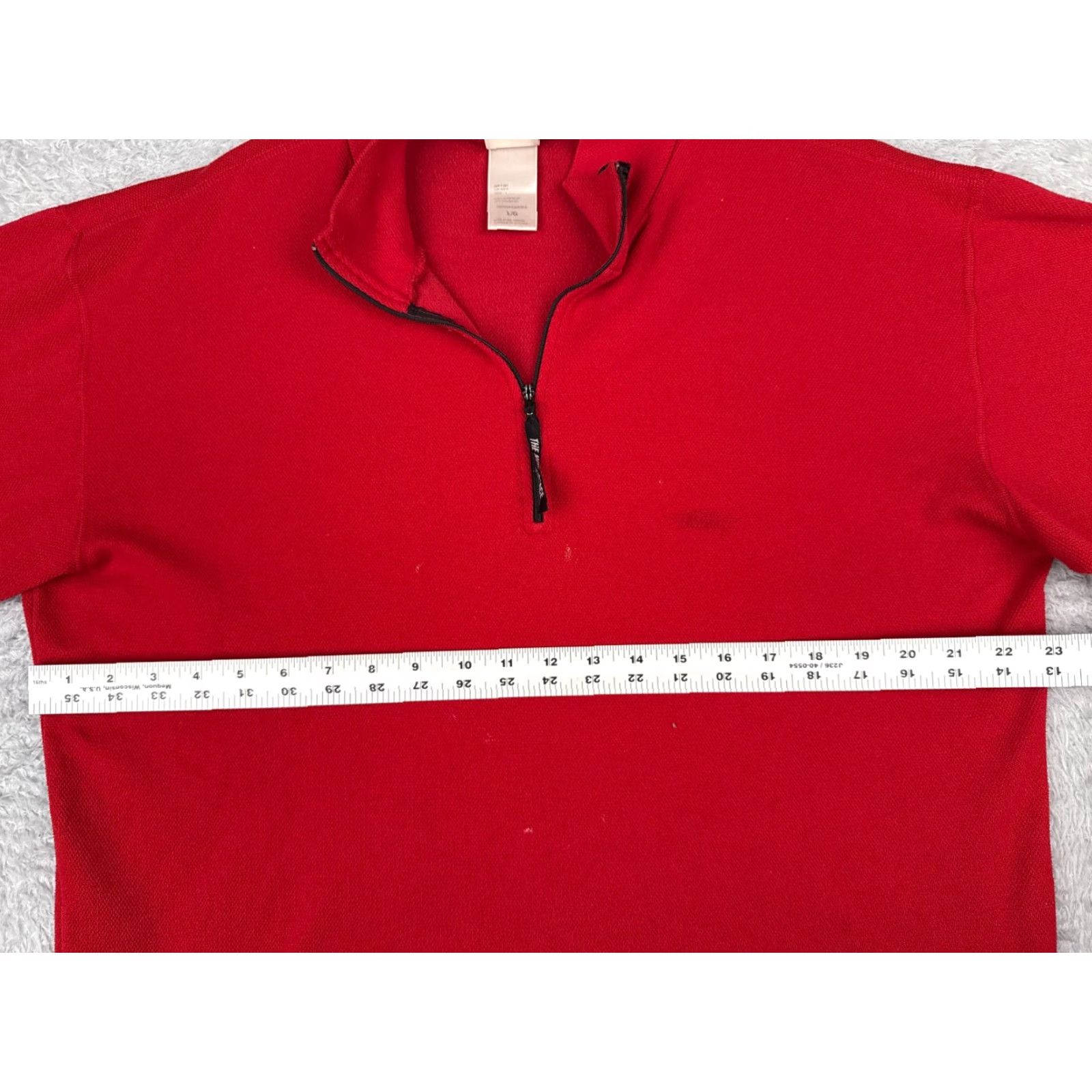The North Face The North Face Sweater Men L Red 1/4 Zip Mock Neck Polyester Long Sleeve Regular Size US L / EU 52-54 / 3 - 7 Thumbnail