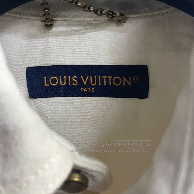 Louis Vuitton Louis Vuitton 24 Beige Plaid Embroidered Single Breasted L Size US M / EU 48-50 / 2 - 2 Thumbnail