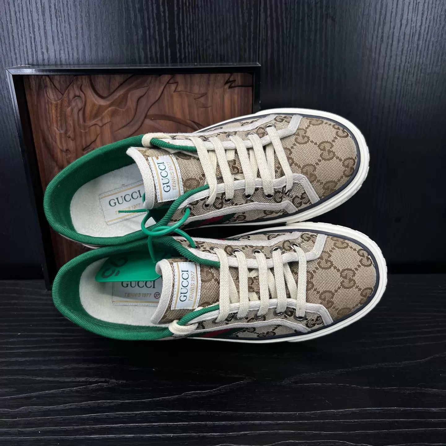 Gucci Gucci 1977 Ebony 37 Like New Shoes with Box & Acc Size US 6.5 / IT 36.5 - 5 Thumbnail