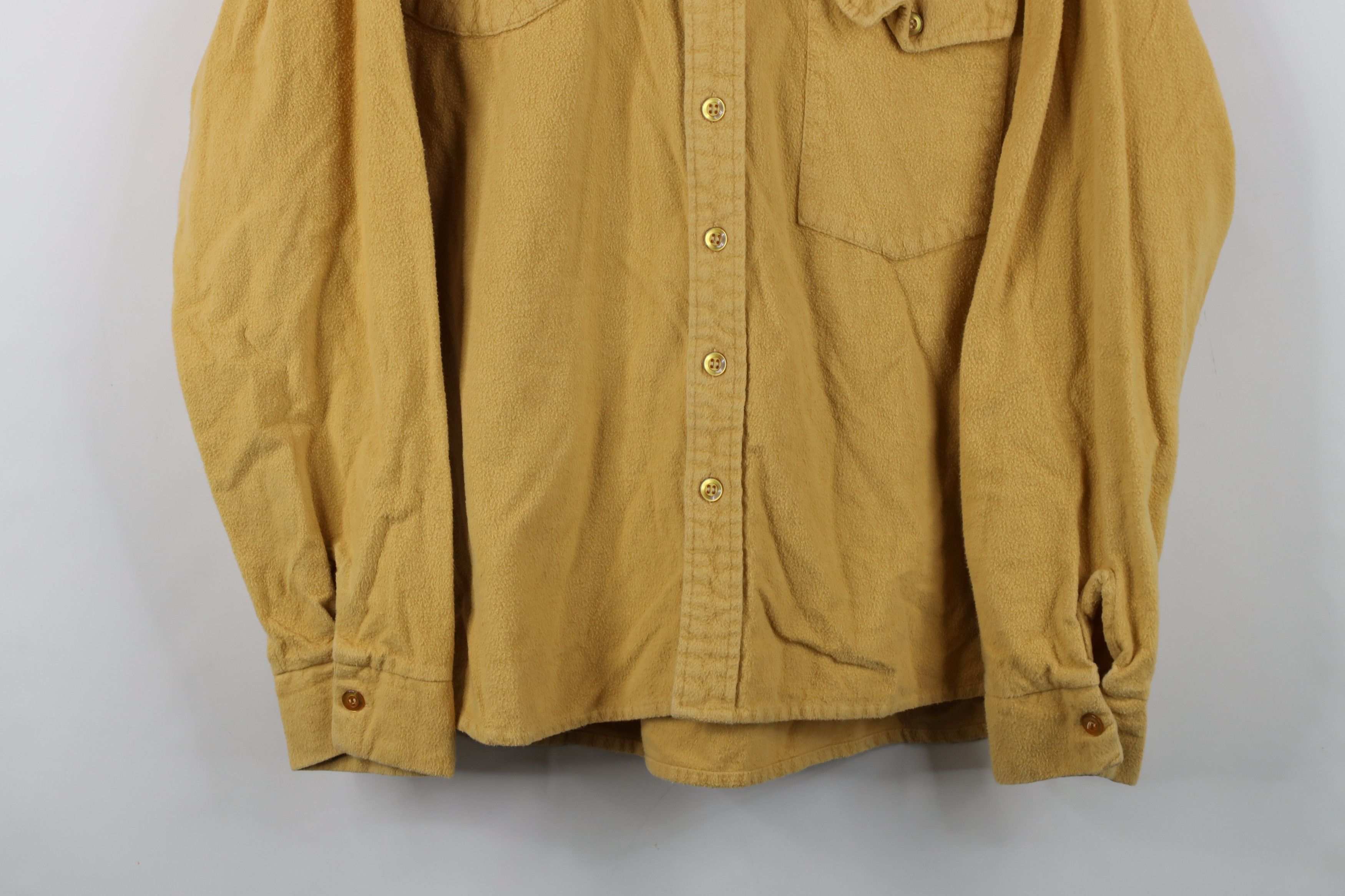 Vintage Vintage 70s Streetwear Cloth Quilted Shooting Button Shirt Size US L / EU 52-54 / 3 - 3 Thumbnail