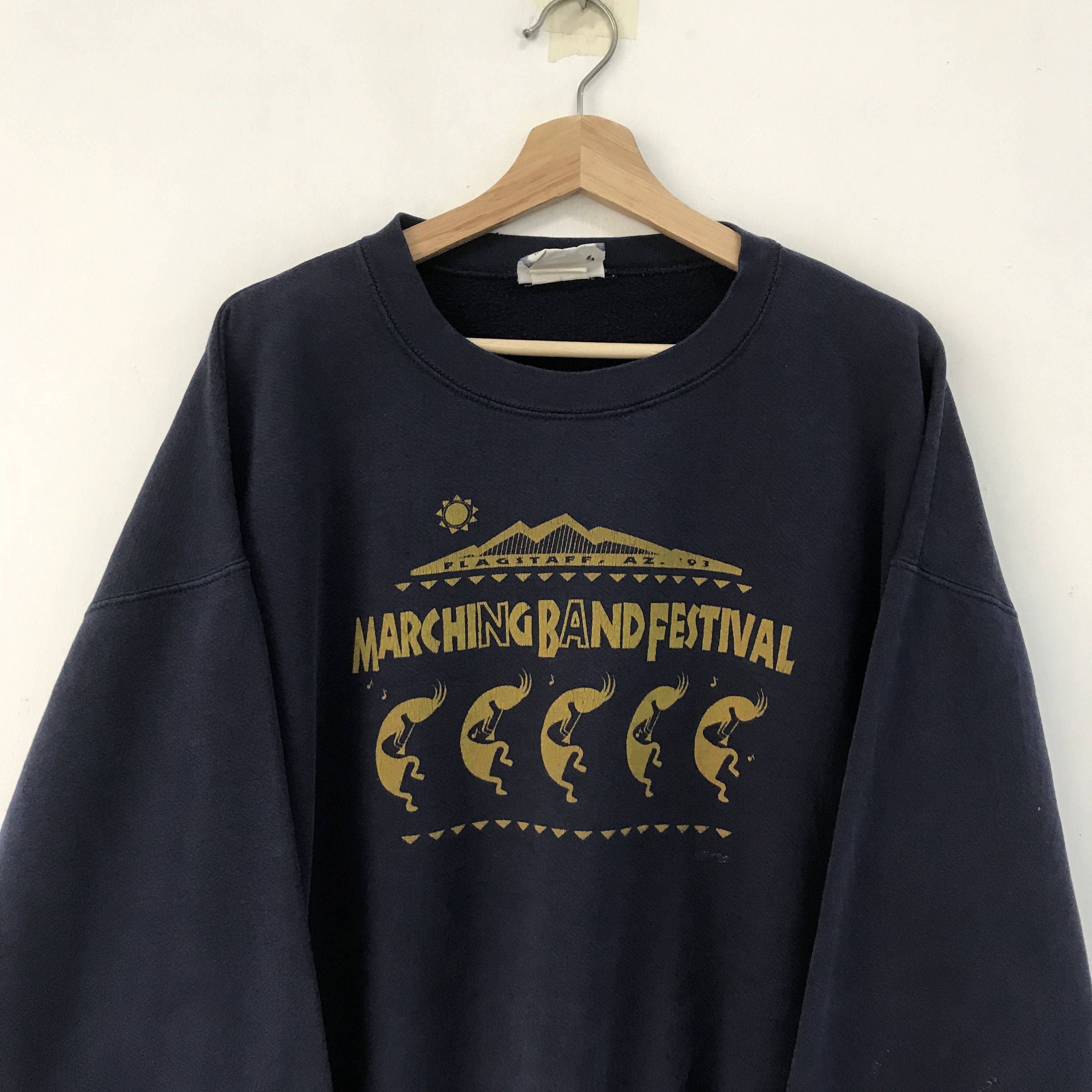 Arizona Jean Co. Vintage 90's Flagstaff Arizona Blue Sweatshirt - 517 Size US XL / EU 56 / 4 - 6 Thumbnail
