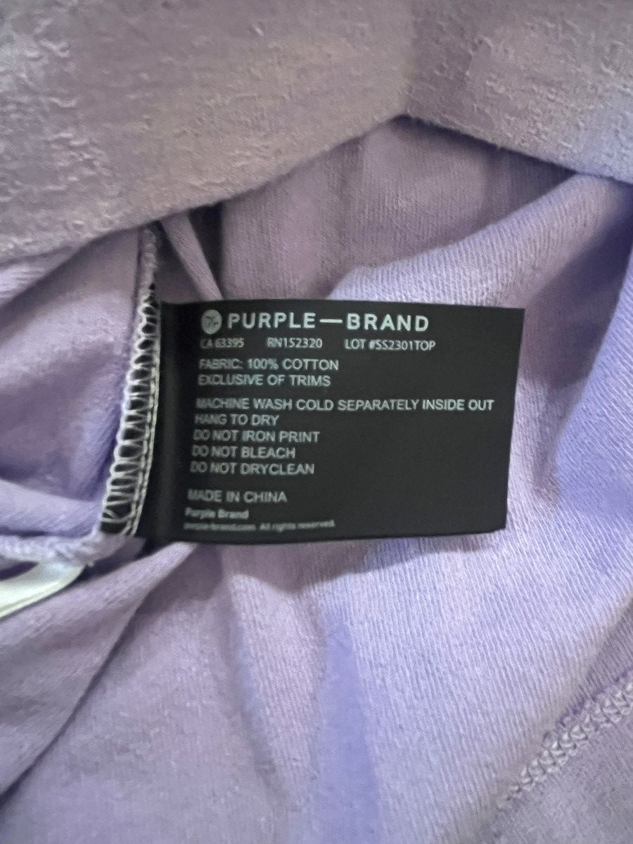 Purple Brand Long sleeve T Medium fuzzy print New Size US M / EU 48-50 / 2 - 4 Thumbnail