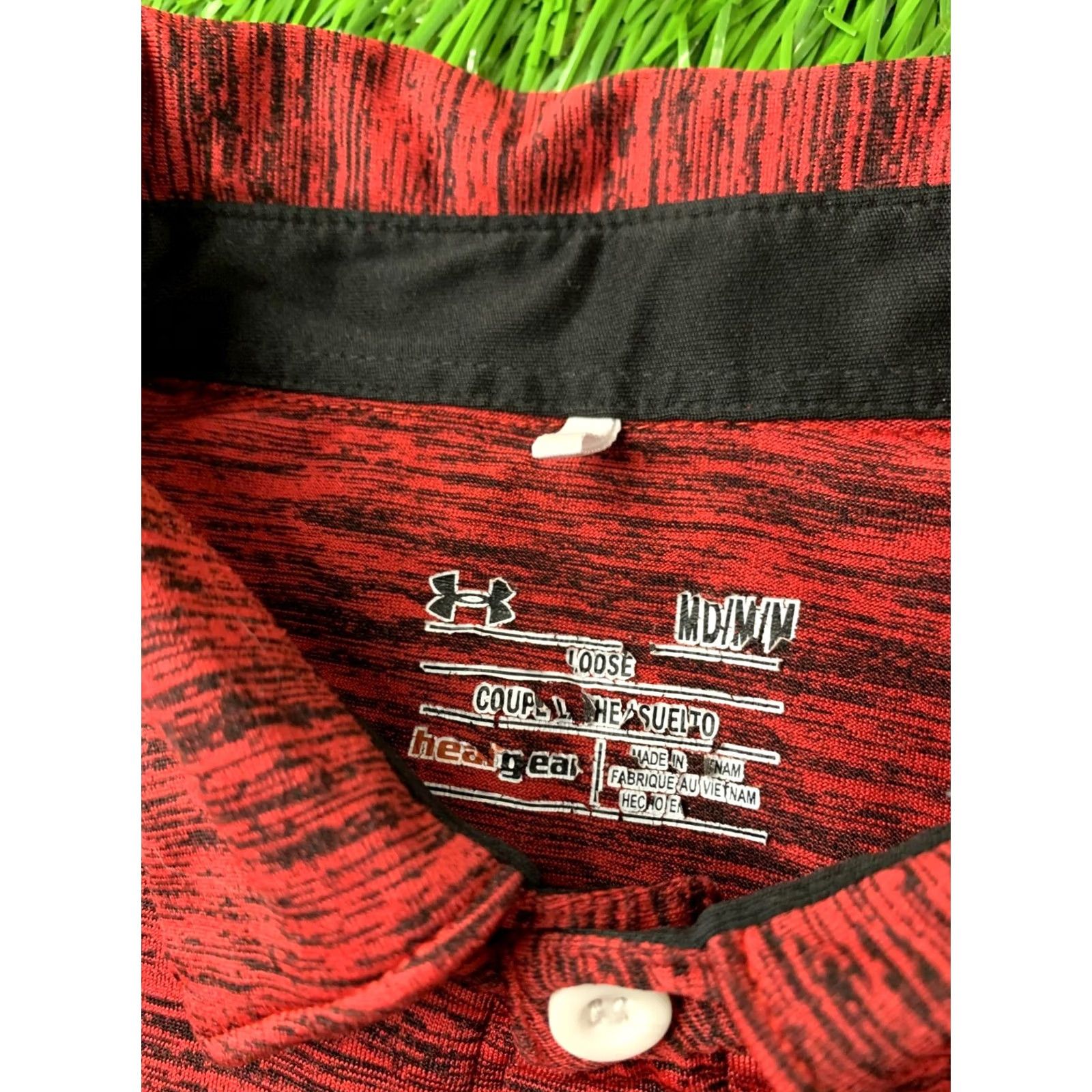 Under Armour Under Armour HeatGear Polo Shirt Men Training Jersey M Medium Red and Black Polo Short Sleeve Men Regular Size M Size US M / EU 48-50 / 2 - 5 Thumbnail