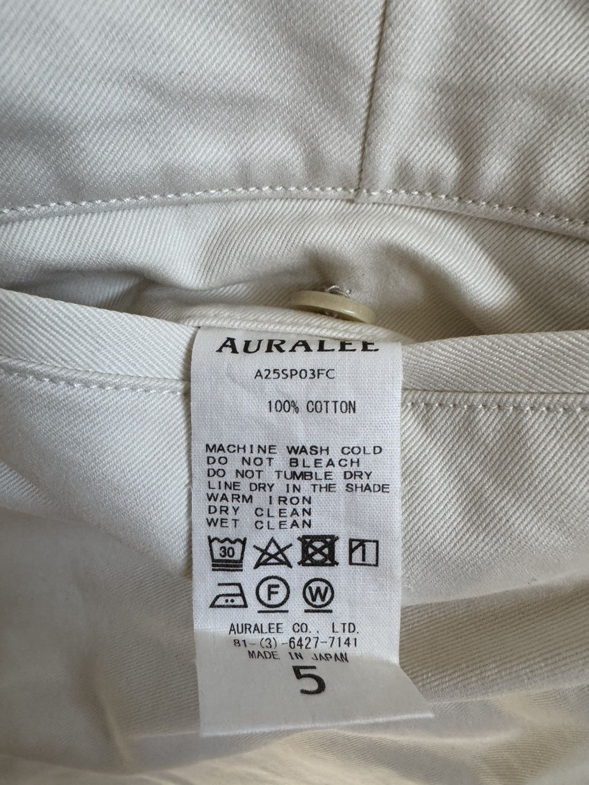 Auralee Auralee Straight-Leg Cotton-Twill Shorts Size US 32 / EU 48 - 5 Thumbnail