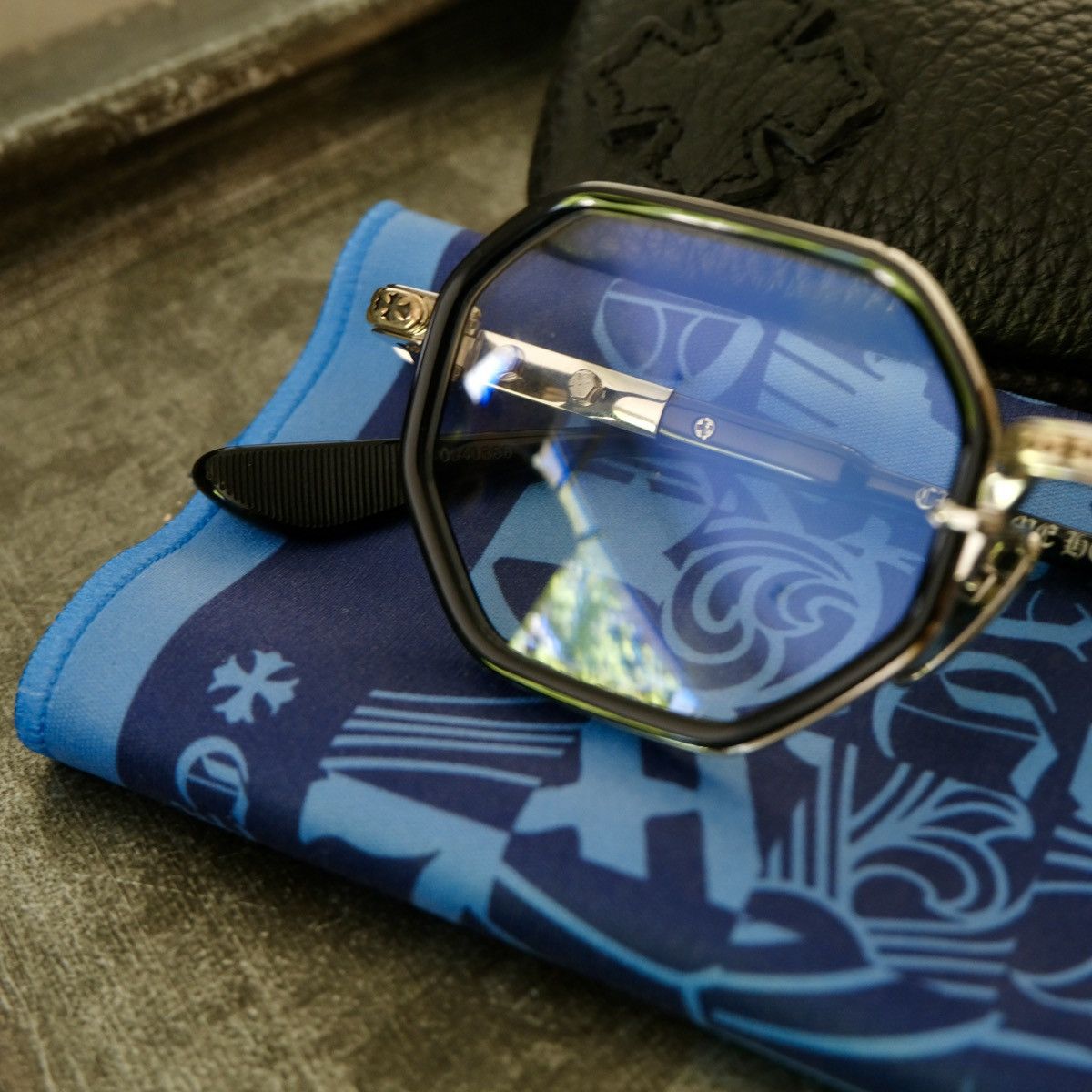 Chrome Hearts Chrome Hearts TATTERS BLACK/SILVER Glasses Size ONE SIZE - 16 Thumbnail