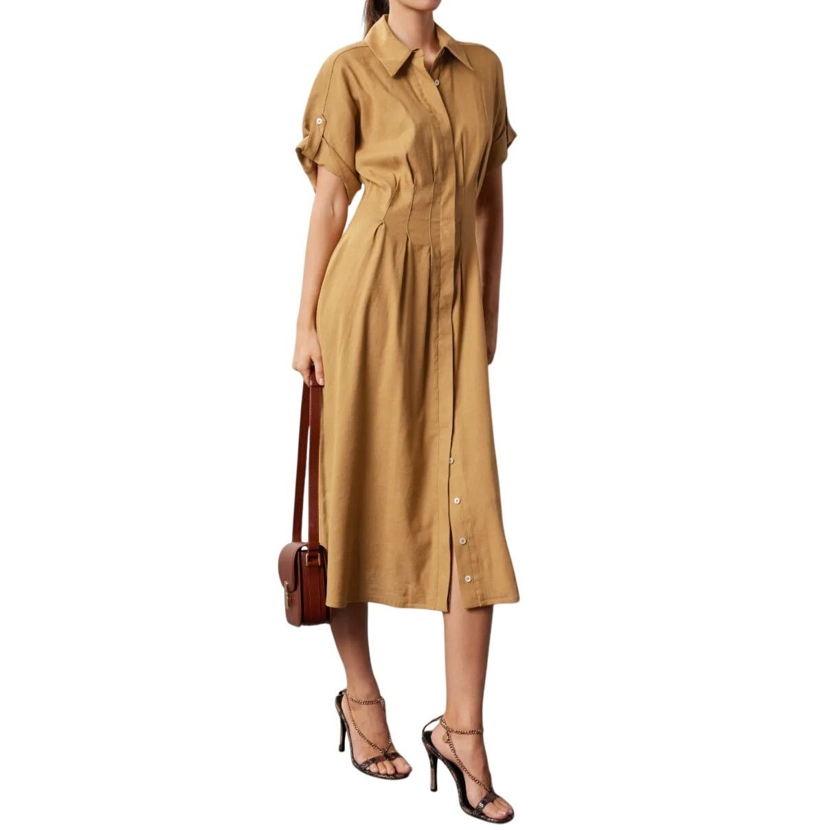Veronica Beard Veronica Beard Adavi Dress in Brown, Size US 4 Size S / US 4 / IT 40 - 2 Thumbnail
