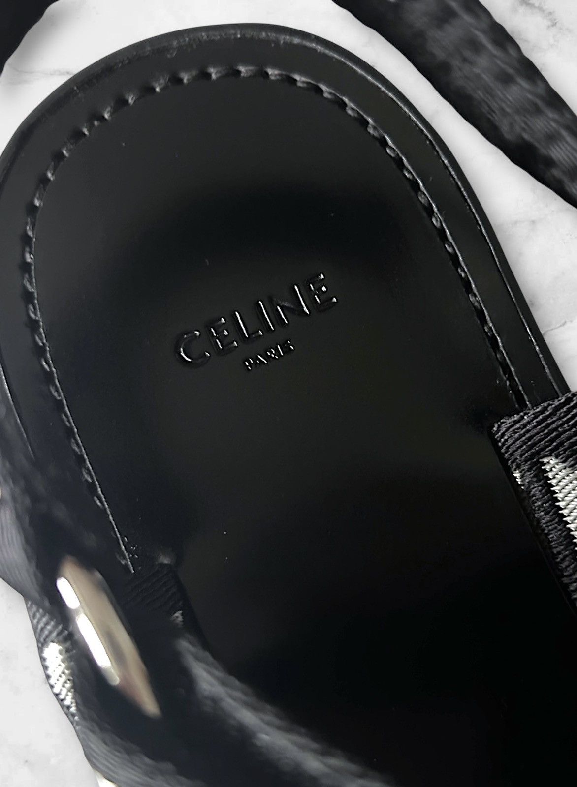 Celine Celine Strappy Logo Sandals Size US 10 / EU 43 - 6 Thumbnail