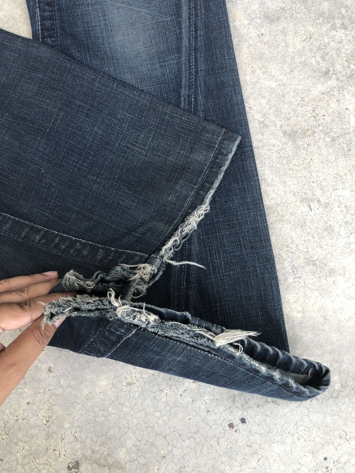 If Six Was Nine Japanese Stitch’s Flared Jeans Distressed Denim Size US 32 / EU 48 - 16 Thumbnail