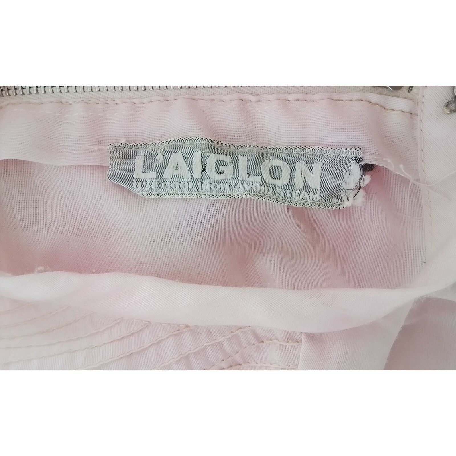 Other Vintage L'Aiglon Dress Women's Pale Pink Short Sleeve Size L / US 10 / IT 46 - 6 Thumbnail