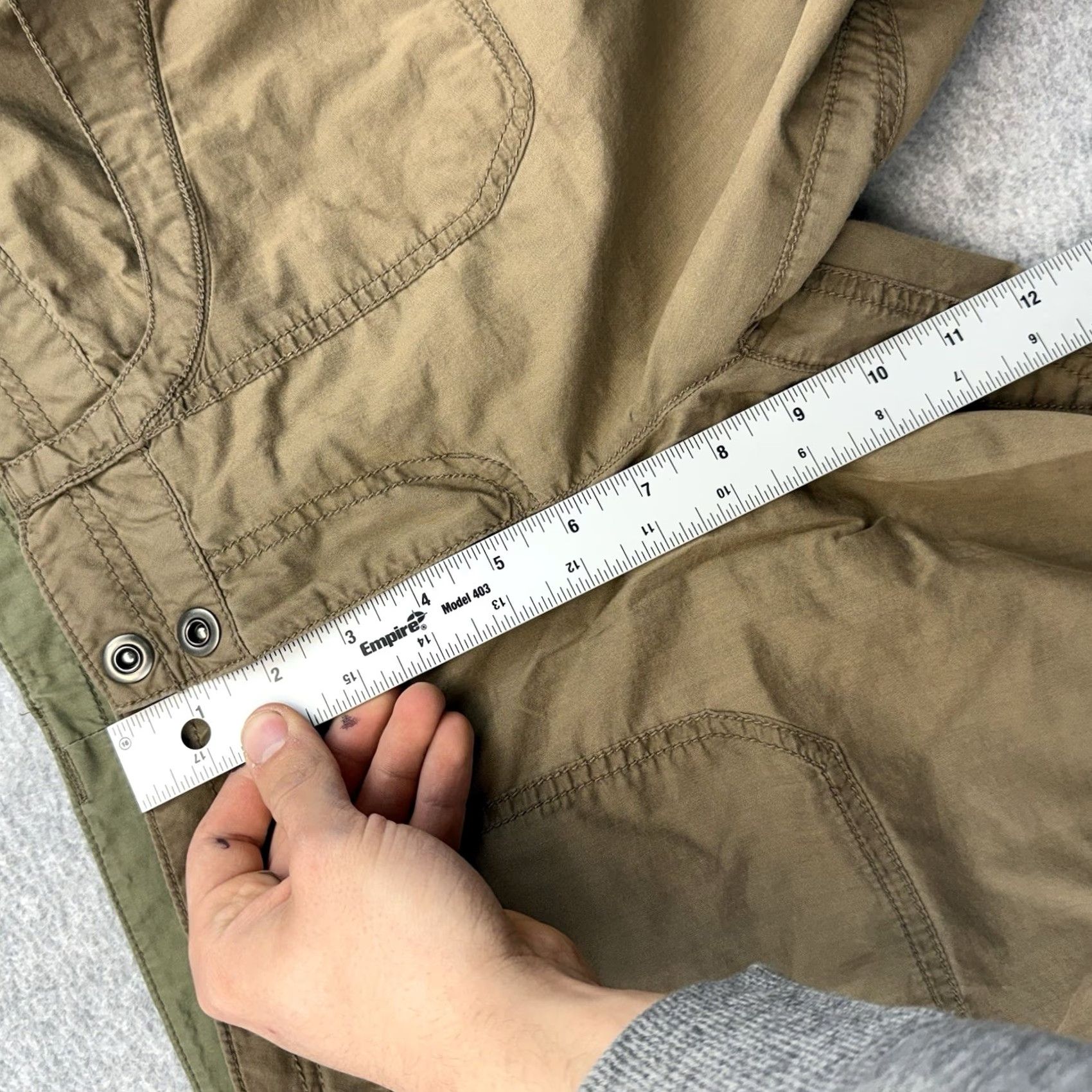 Vintage REI Womens 10 Co-op Willow Roll-Up Pants Brown Outdoors Straight 31" Inseam Womens Size 32" / US 10 / IT 46 - 6 Thumbnail