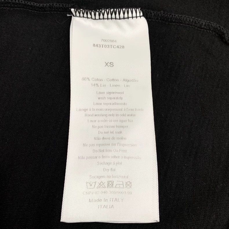 Dior Christian Dior Black Letter Print Tshirt-2506 Size XS / US 0-2 / IT 36-38 - 7 Thumbnail
