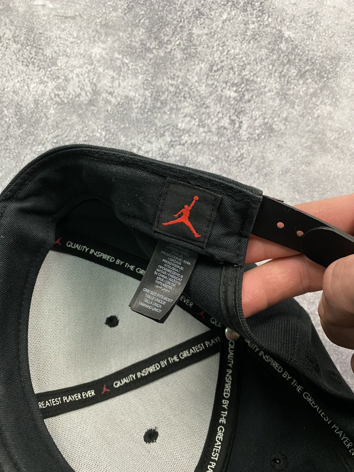 Jordan Brand Vintage Nike Jordan Cap snapback baseball y2k black hat Size ONE SIZE - 9 Thumbnail