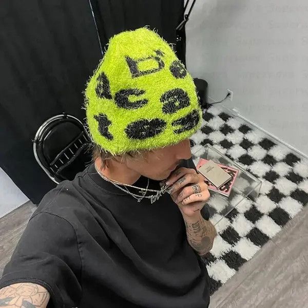 Japanese Brand Koyama x Miki Rabbit Fur Aesthetics Knit Beanie Hat Size ONE SIZE - 5 Thumbnail