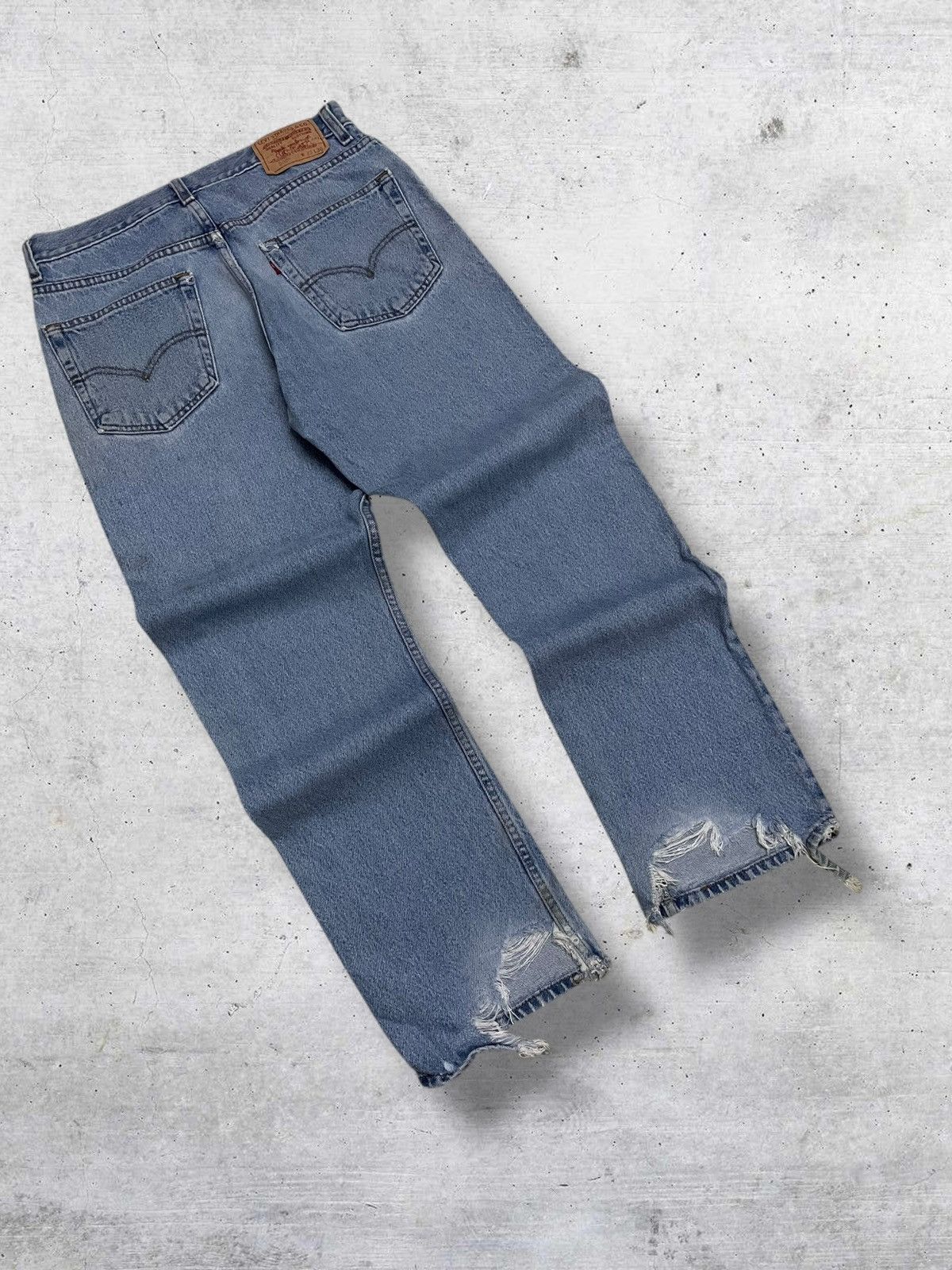 Levi's Vintage Clothing VINTAGE 505 LEVIS USA DESIGNER 90S BLUEWASHED RIPPED DENIM Size US 30 / EU 46 - 9 Thumbnail