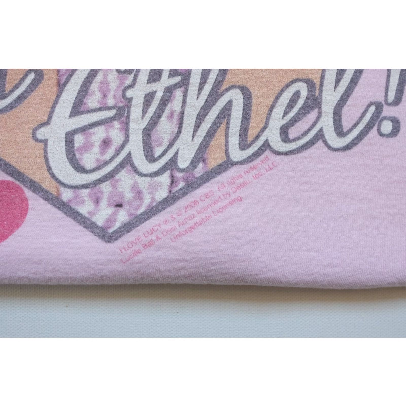 Jerzees VINTAGE I LOVE LUCY VTG Y2K IM ETHEL CBS LICENSED HEART GRAPHIC PINK T SHIRT 2008 SZ 2XL Size US XXL / EU 58 / 5 - 4 Thumbnail