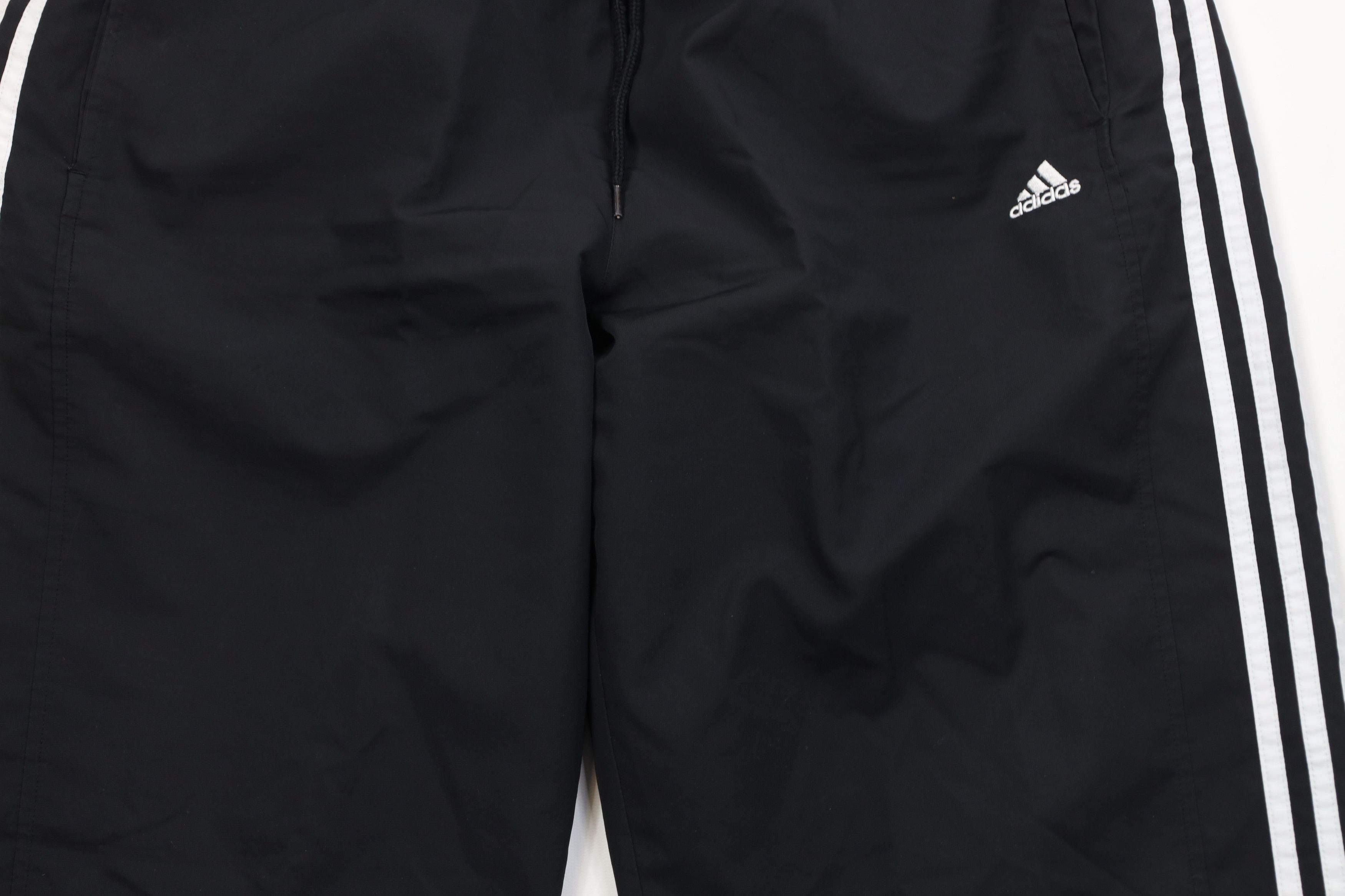 Adidas Vintage Y2K 2005 Adidas Lined Wide Leg Windbreaker Pants Size US 36 / EU 52 - 3 Thumbnail