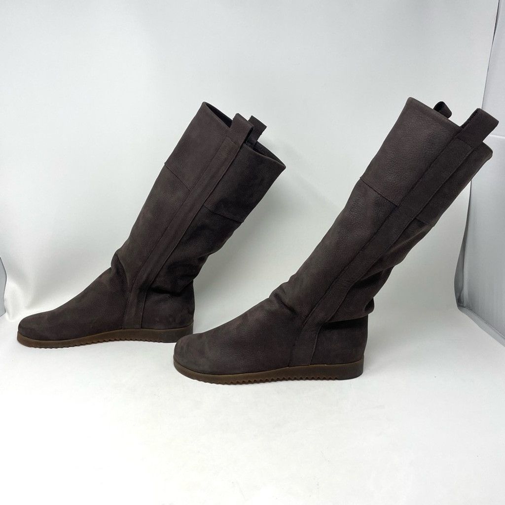 Other Arche Brown Nubuck Suede Flat Pull On Slouch Calf Boots 37 Size US 7 / IT 37 - 7 Thumbnail