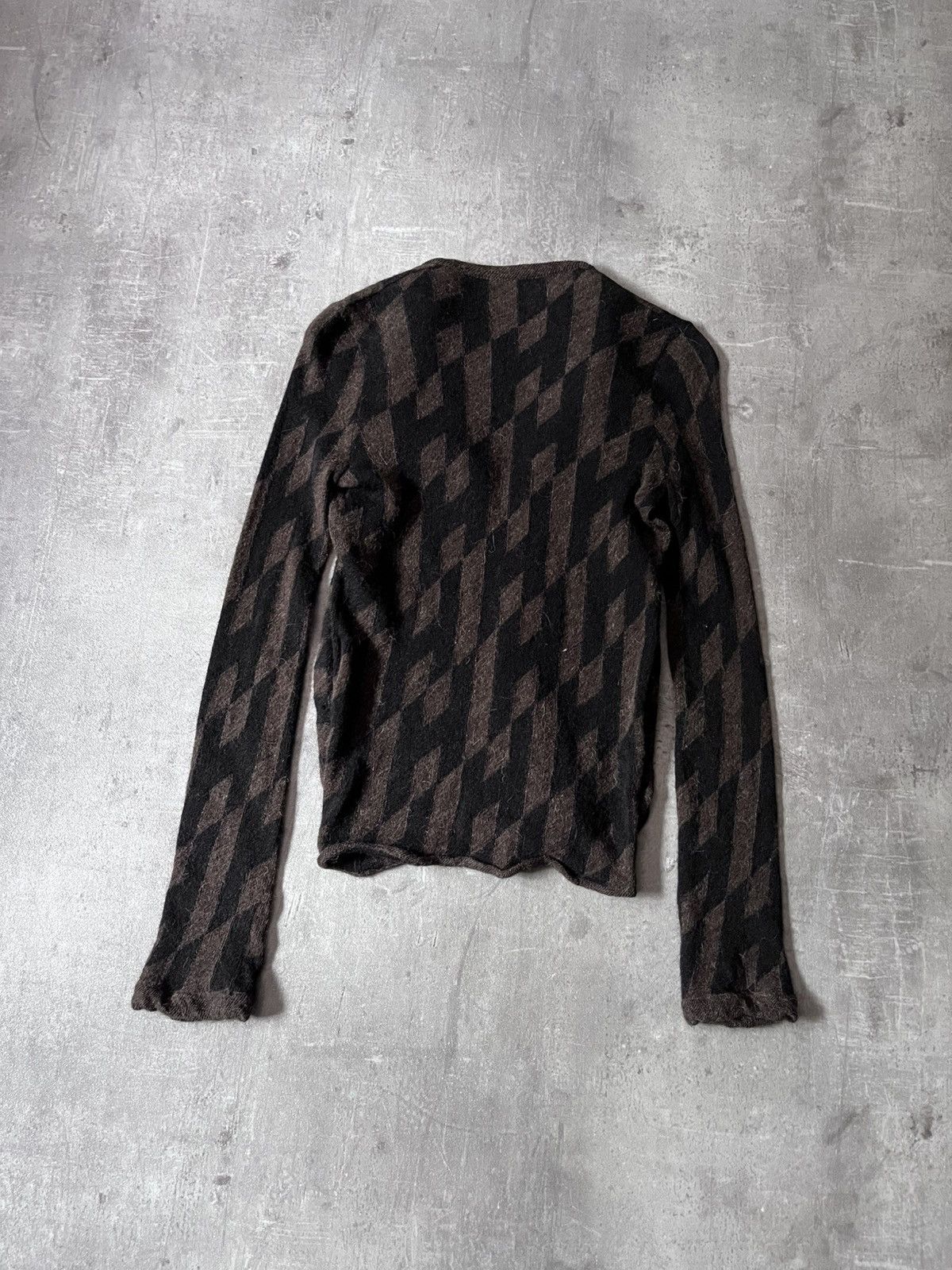Hermes Hermes Alpaca Wool sweater brown black Size M / US 6-8 / IT 42-44 - 8 Thumbnail