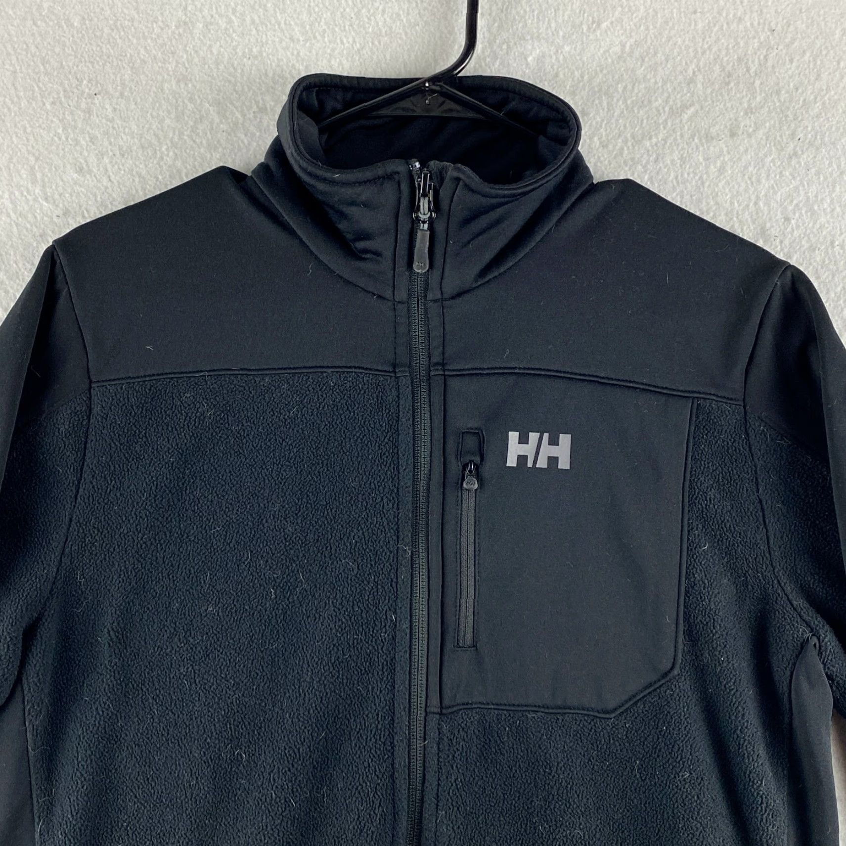 Helly Hansen Helly Hansen Sweater Mens Small S Black Full Zip Fleece Long Sleeve Zip Pockets Size US S / EU 44-46 / 1 - 2 Thumbnail