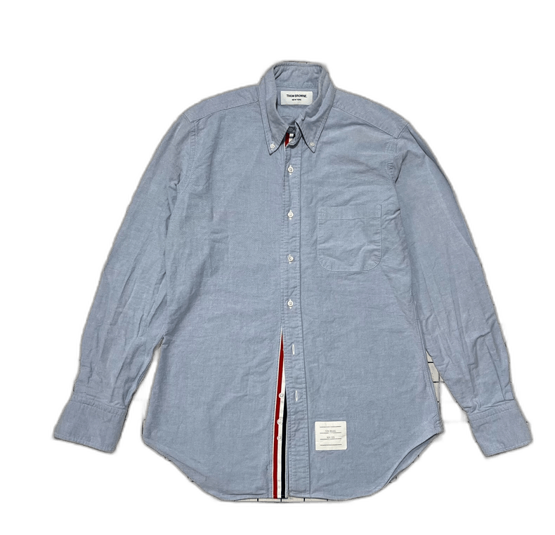 Thom Browne Thom Browne Classic Red Blue Stripe Shirt Size US M / EU 48-50 / 2 - 1 Thumbnail