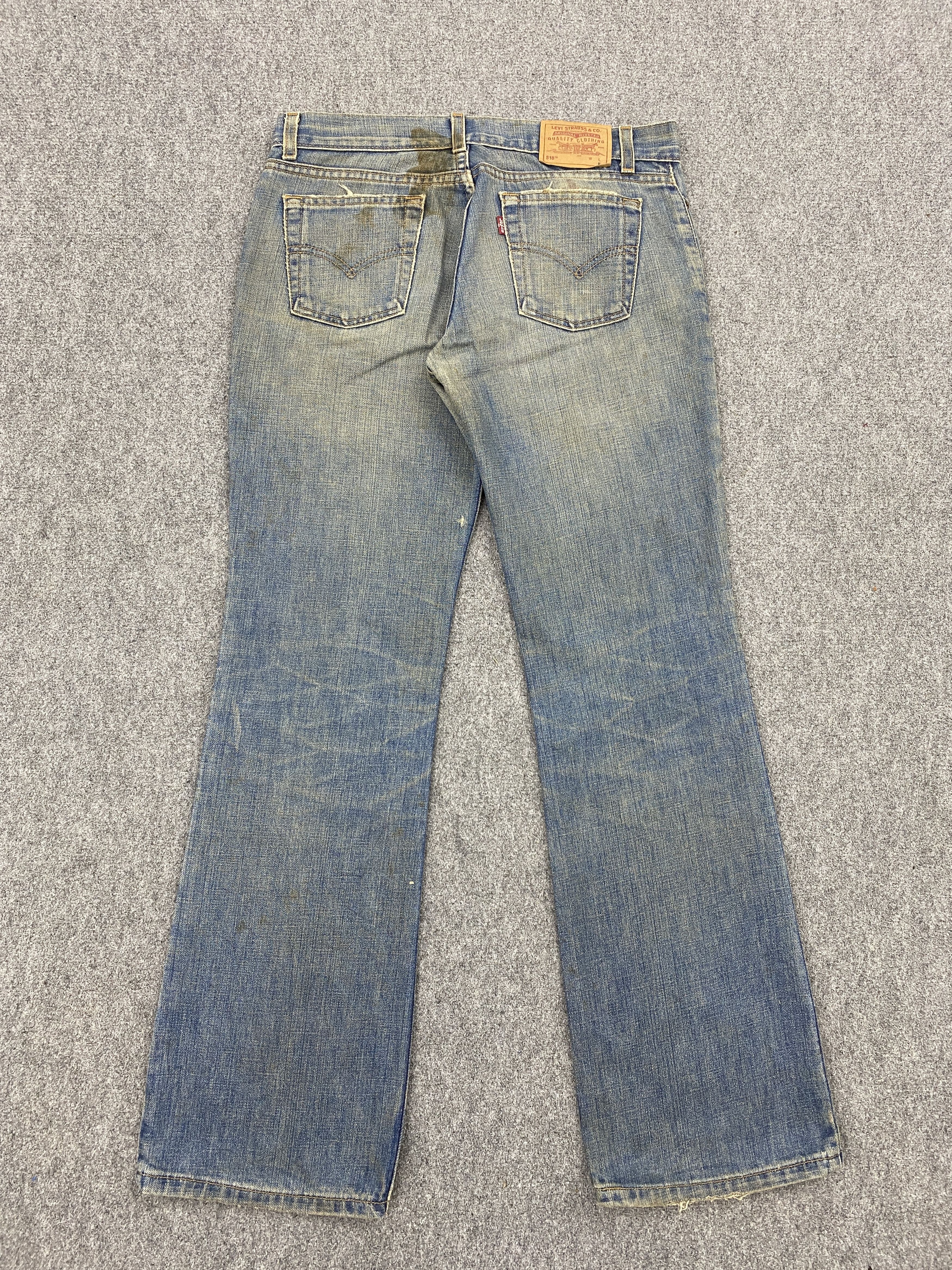 Levi's Rusty Vintage 90s Levis 518 Superlow Bootcut Jeans DP2637 Size US 33 - 3 Thumbnail