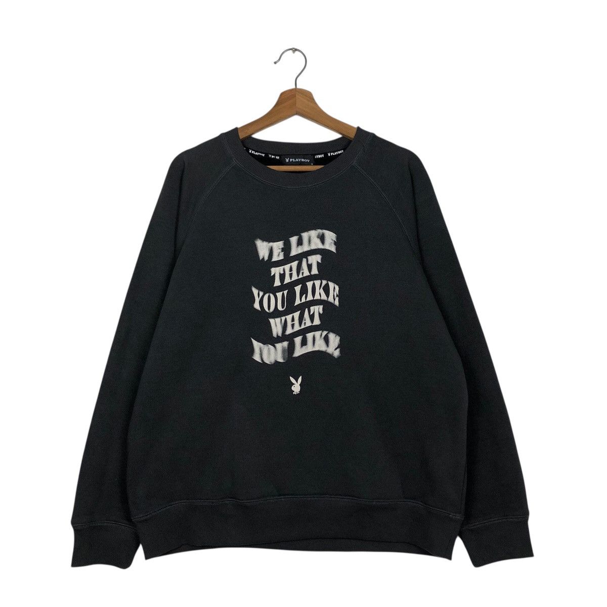 Other 📌Vintage Sweatshirt Playboy Big Logo Over Print Design Size US XL / EU 56 / 4 - 2 Thumbnail