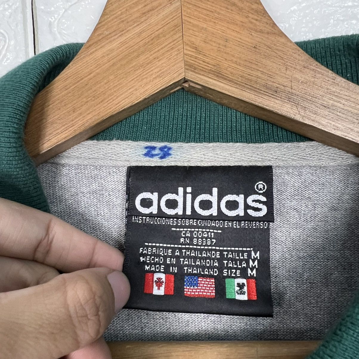 Adidas Vintage 90's ADIDAS Big Logo Long Sleeve Polos #4029-C183 Size US M / EU 48-50 / 2 - 12 Thumbnail