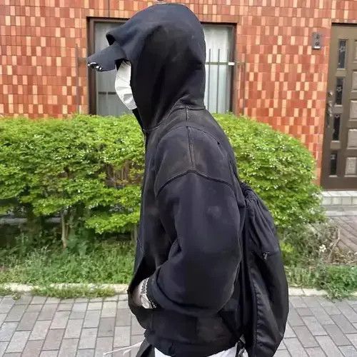 Other Dirty Washed High Street Homber Hoodie Sweatshirt Zipper y2k Size US L / EU 52-54 / 3 - 3 Thumbnail