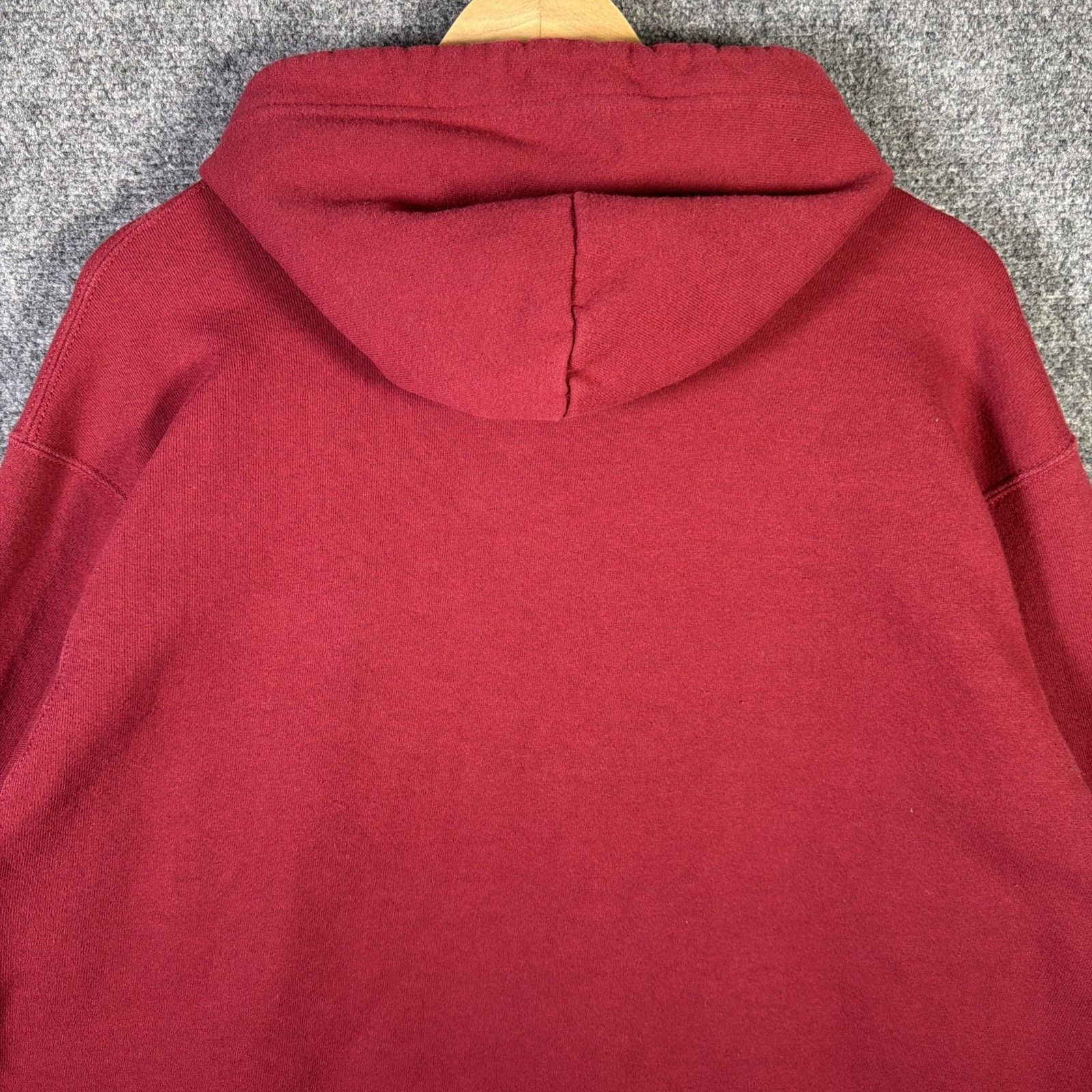 Nike Vintage Nike Center Swoosh Hoodie Red Mens XL 90s Y2K Baggy Size US XL / EU 56 / 4 - 9 Thumbnail