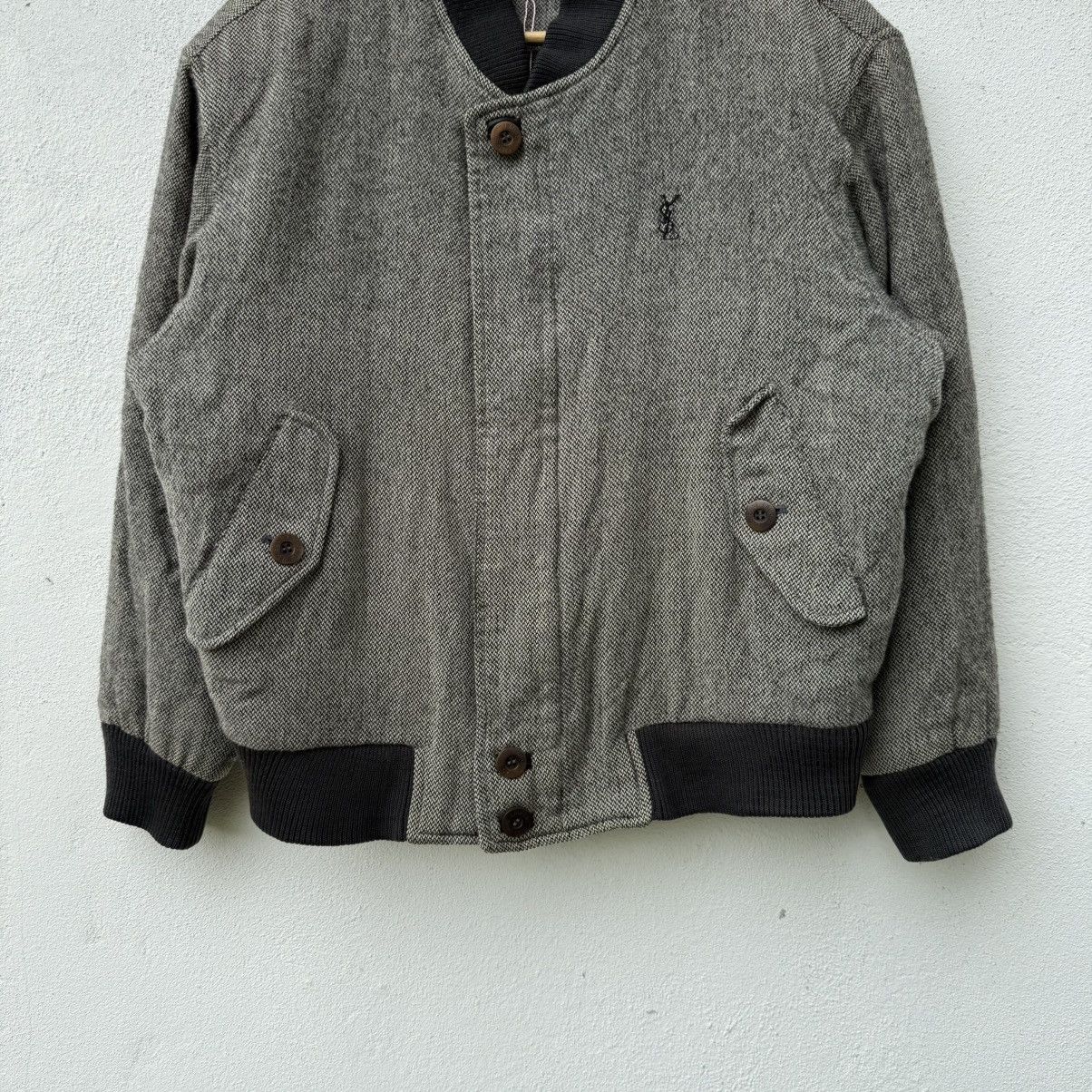 Yves Saint Laurent Vintage YSL Yves Saint Lauren Pour Homme Bomber Jacket Size US M / EU 48-50 / 2 - 4 Thumbnail